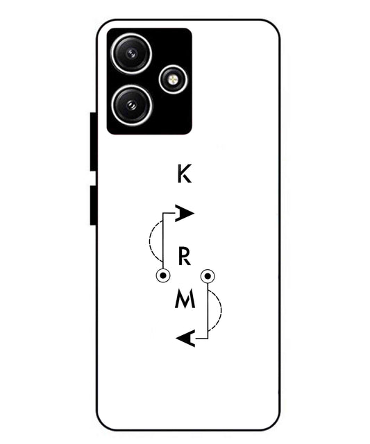 Karma Aesthetic Metal Back Cover Phone Case for Xiaomi Redmi 12 5G