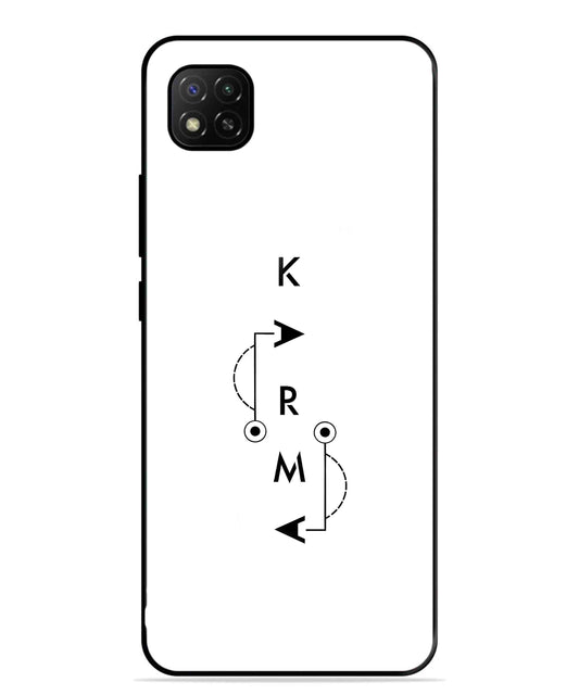 Karma Aesthetic Metal Back Cover Phone Case for Xiaomi Redmi Activ 9