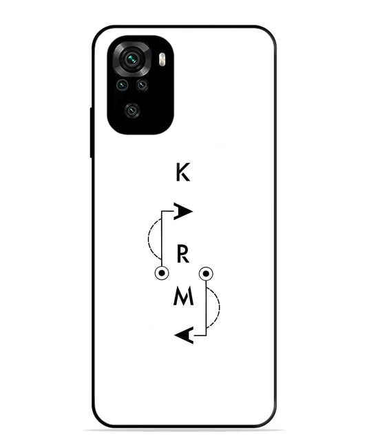 Karma Aesthetic Metal Back Cover Phone Case for Xiaomi Redmi Note 10