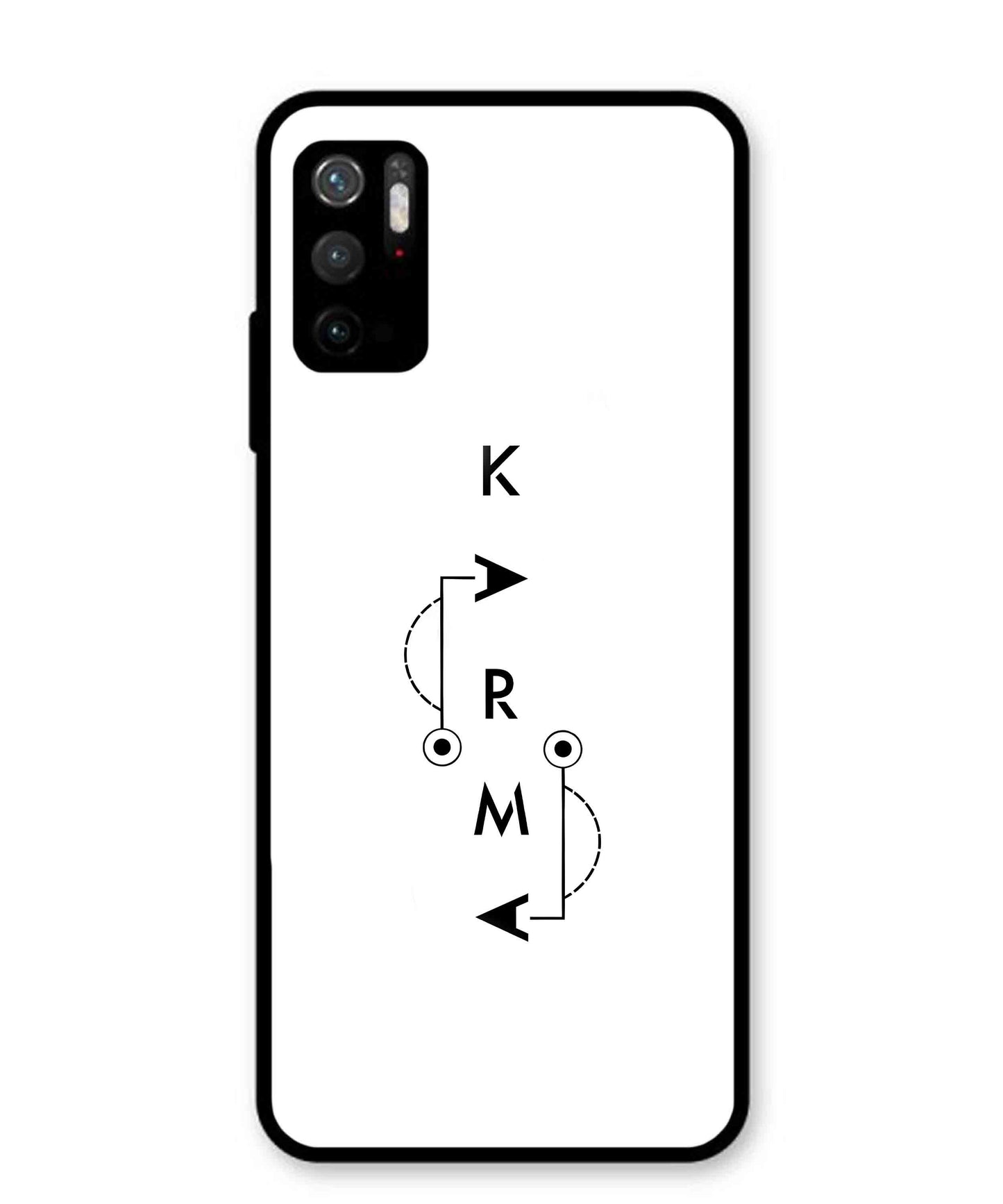 Karma Aesthetic Metal Back Cover Phone Case for Xiaomi Redmi Note 10T