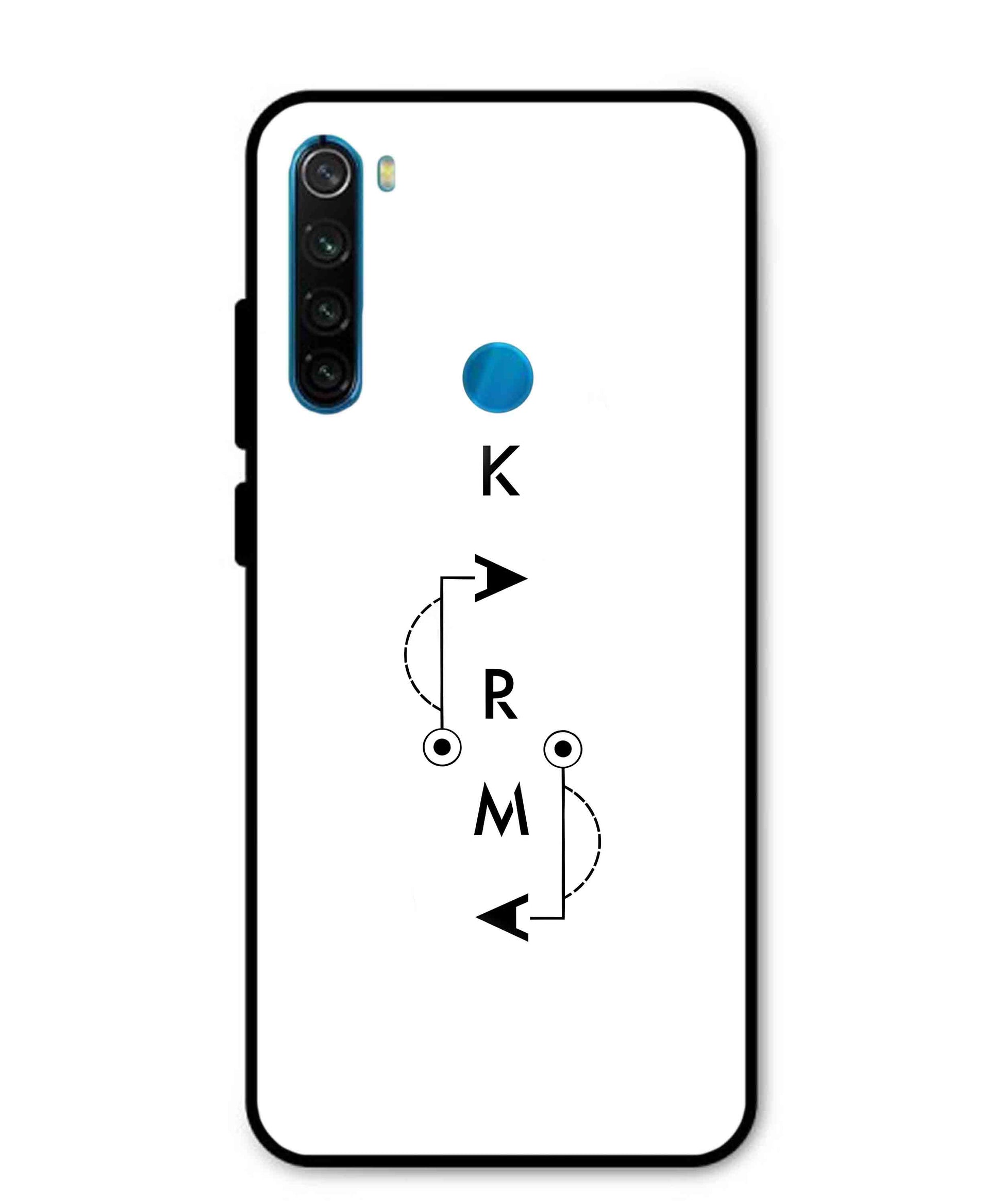 Karma Aesthetic Metal Back Cover Phone Case for Xiaomi Redmi Note 8