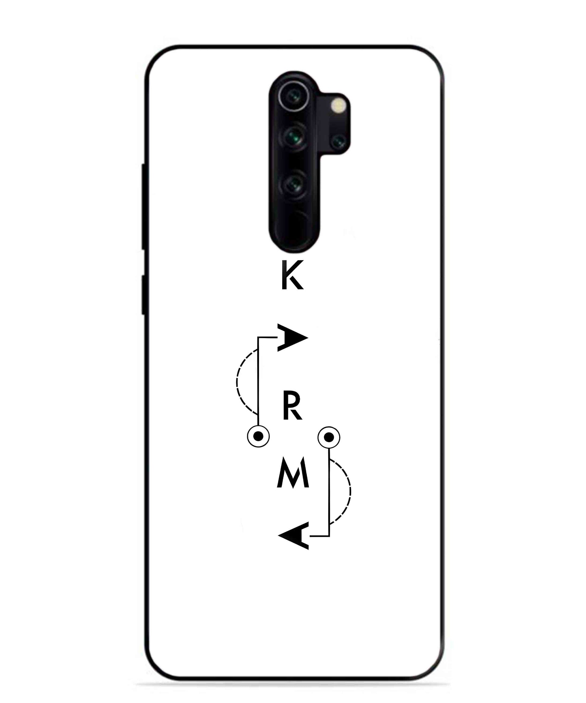 Karma Aesthetic Metal Back Cover Phone Case for Xiaomi Redmi Note 8 Pro