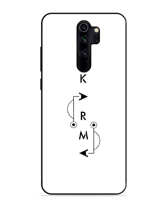 Karma Aesthetic Metal Back Cover Phone Case for Xiaomi Redmi Note 8 Pro
