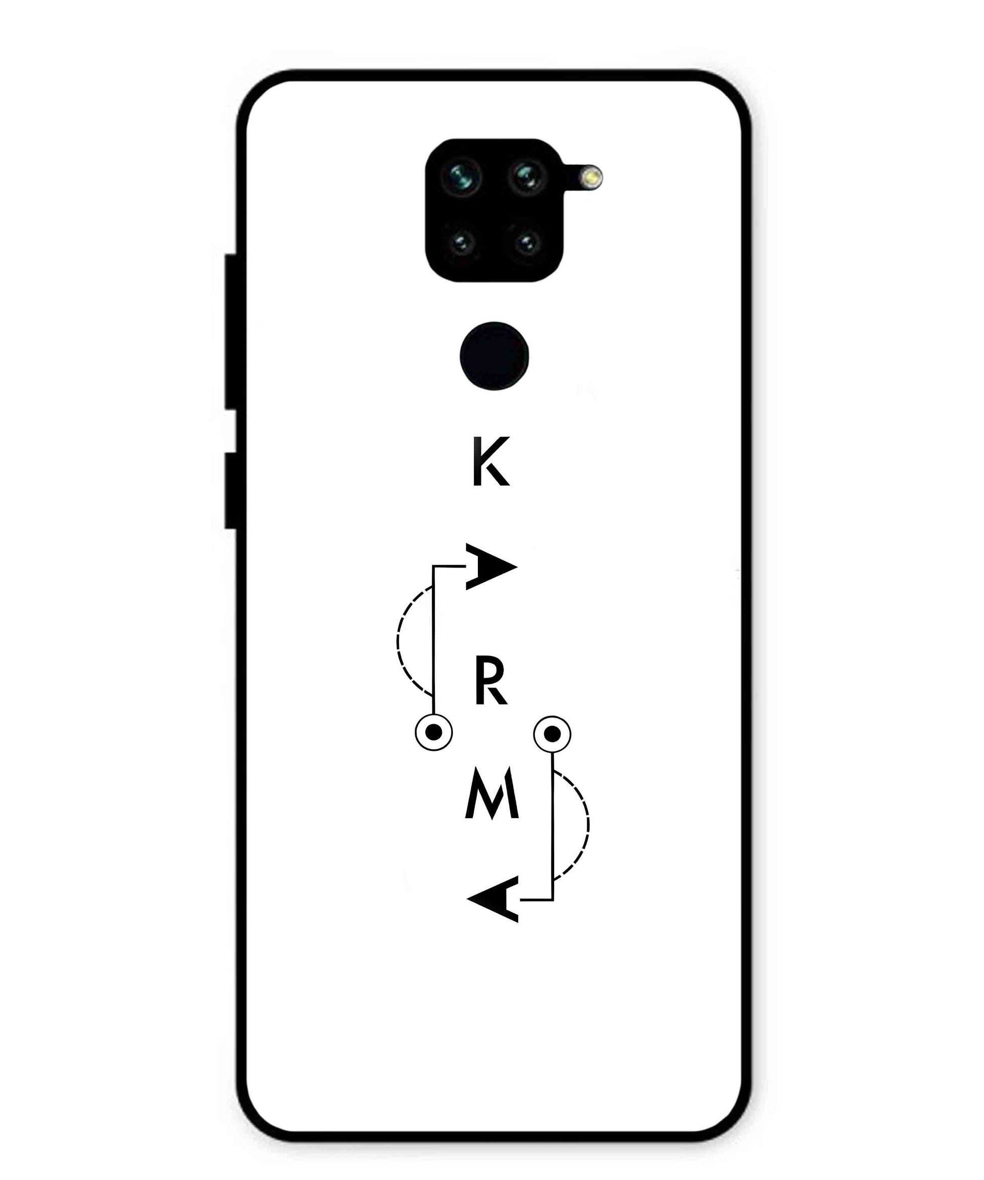Karma Aesthetic Metal Back Cover Phone Case for Xiaomi Redmi Note 9