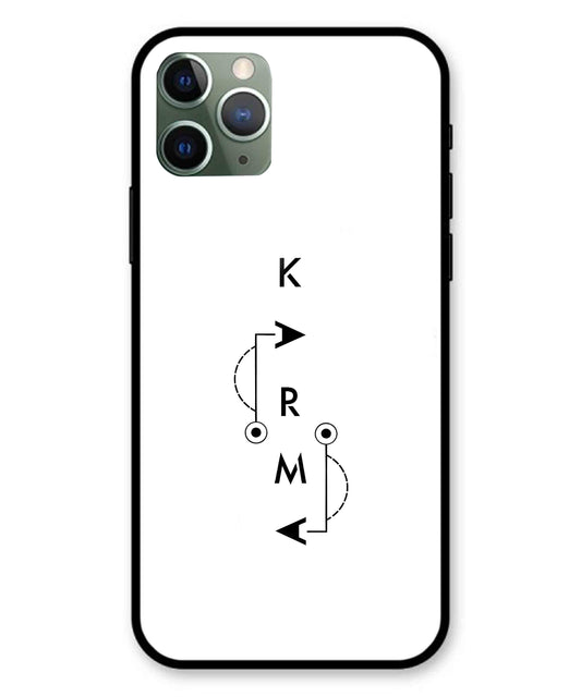 Karma Aesthetic Metal Back Cover Phone Case for iPhone 11 Pro