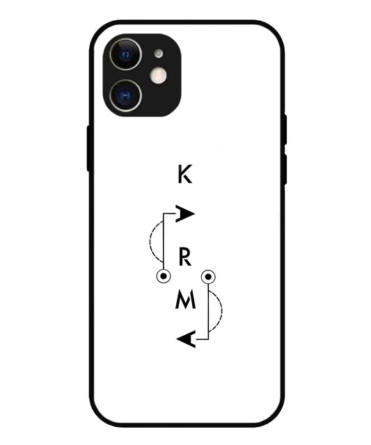 Karma Aesthetic Metal Back Cover Phone Case for iPhone 12