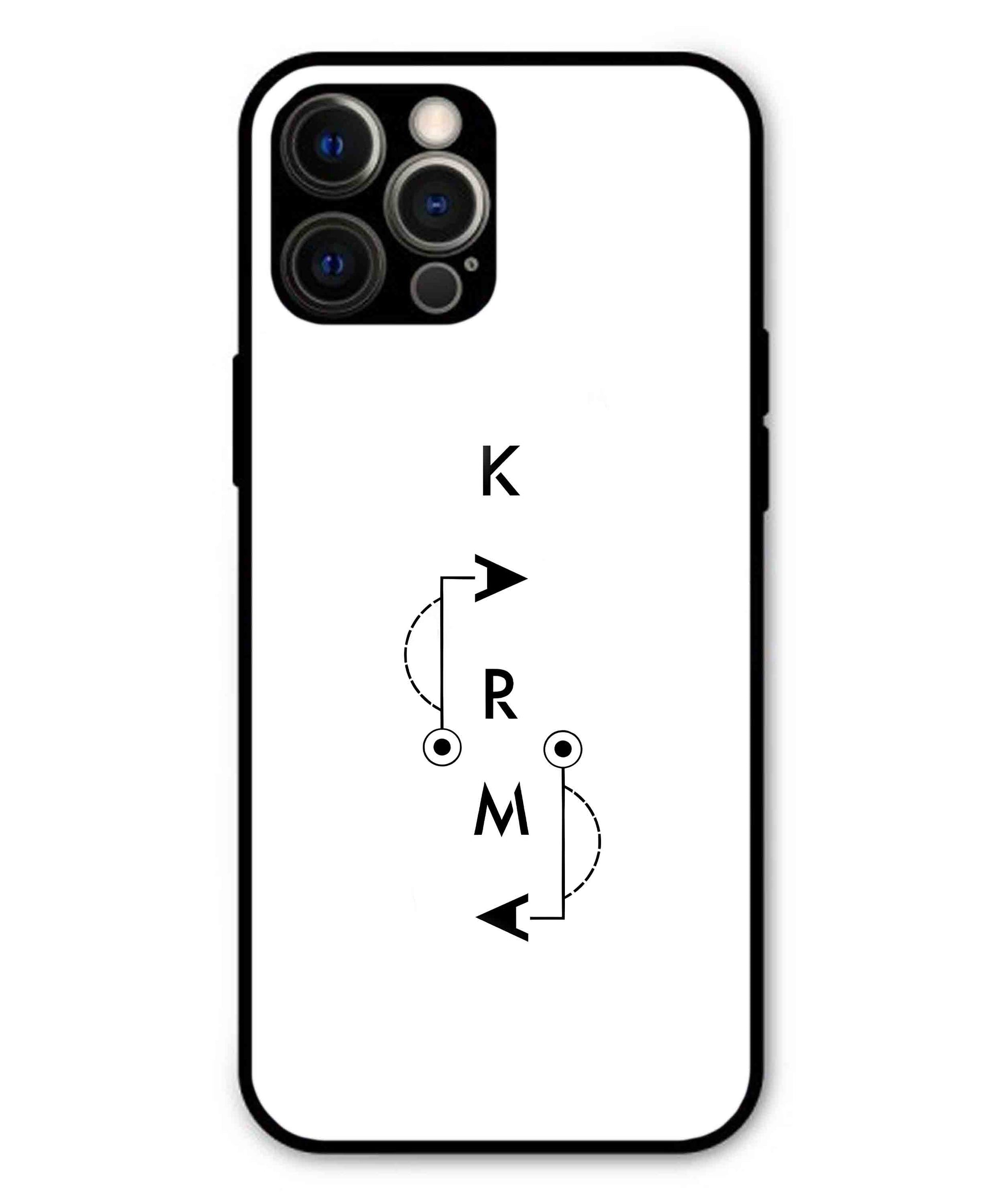 Karma Aesthetic Metal Back Cover Phone Case for iPhone 12 Pro Max