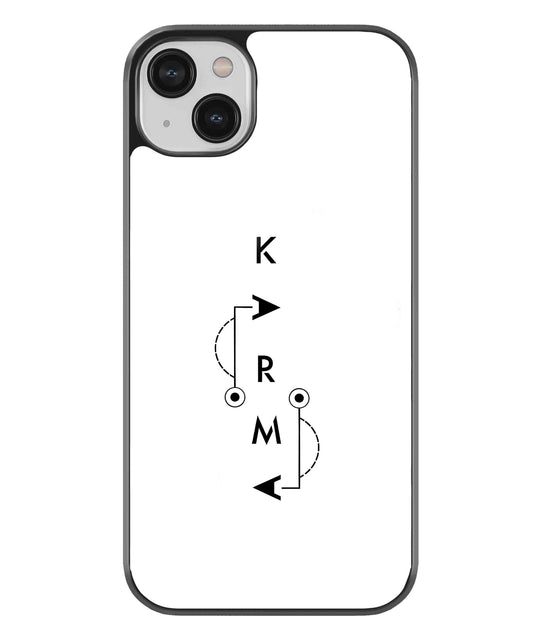 Karma Aesthetic Metal Back Cover Phone Case for iPhone 13