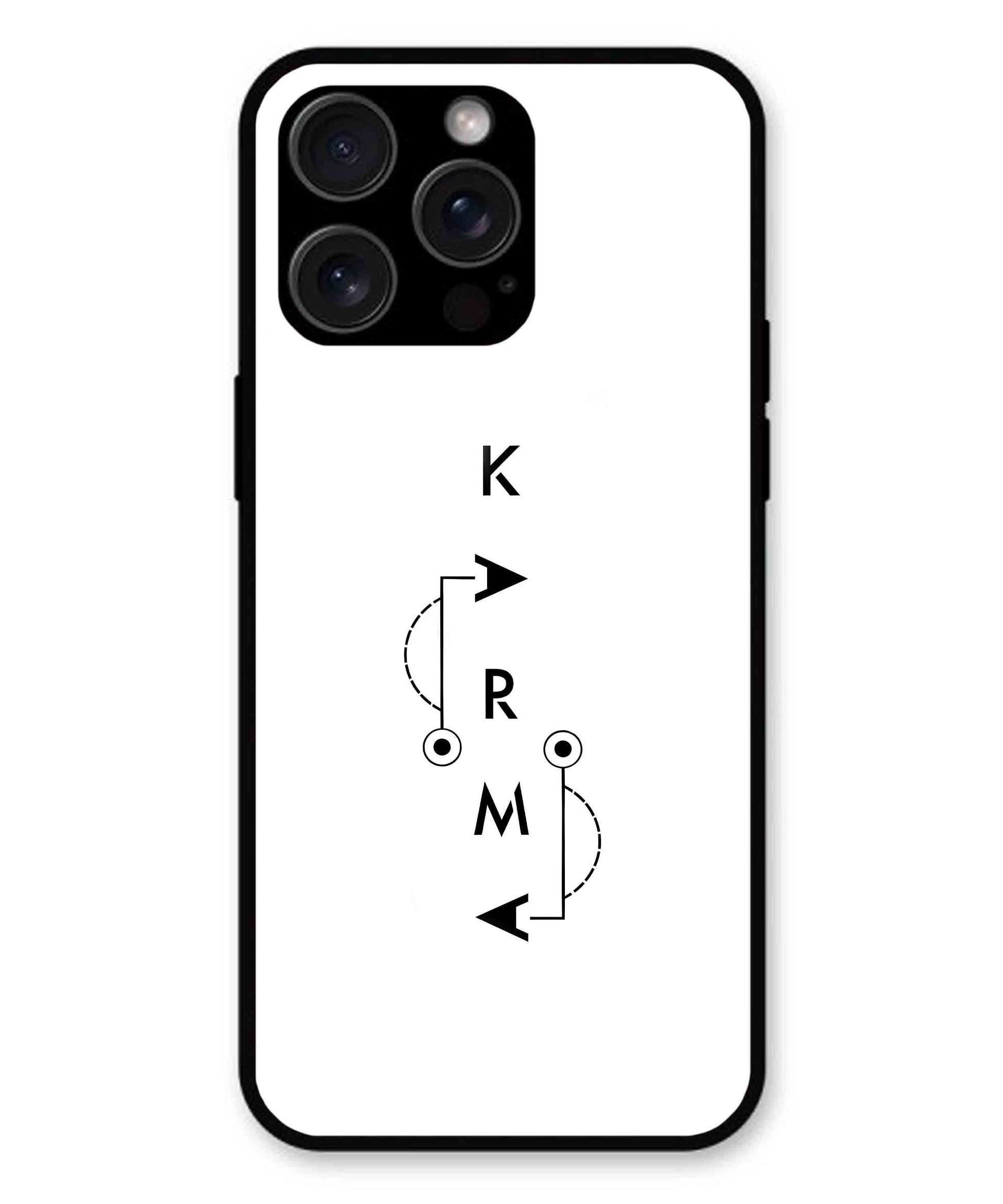 Karma Aesthetic Metal Back Cover Phone Case for iPhone 13 Pro Max