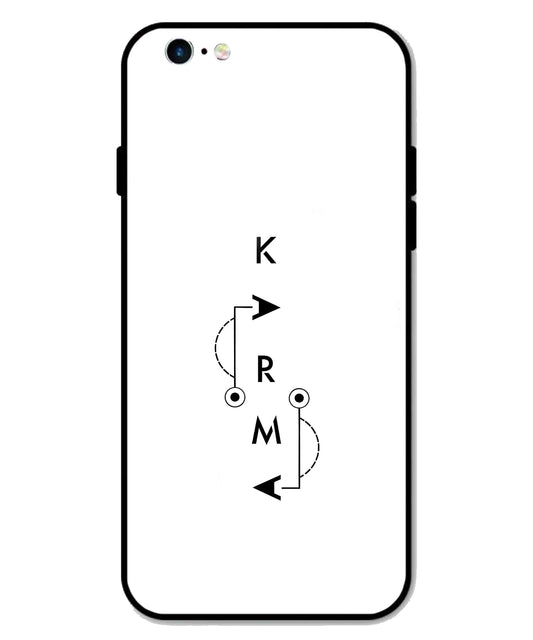 Karma Aesthetic Metal Back Cover Phone Case for iPhone 6