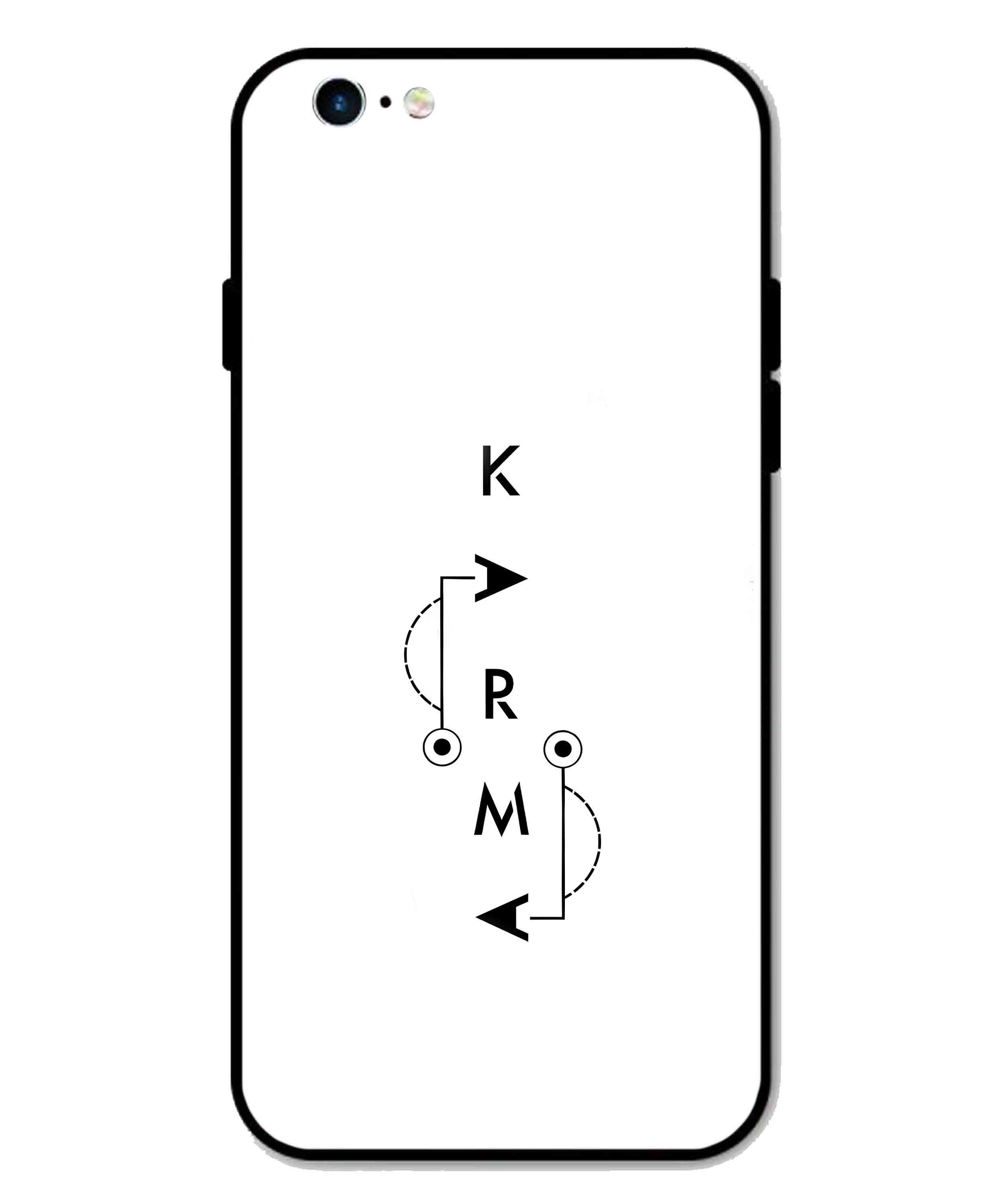 Karma Aesthetic Metal Back Cover Phone Case for iPhone 6 Plus