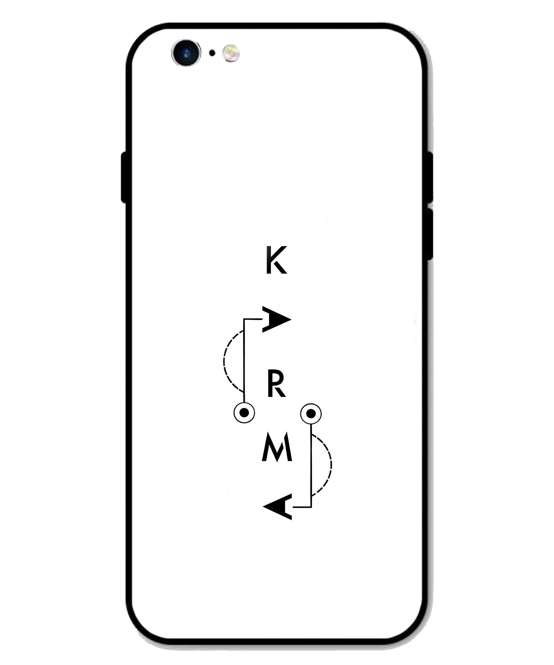 Karma Aesthetic Metal Back Cover Phone Case for iPhone 6s