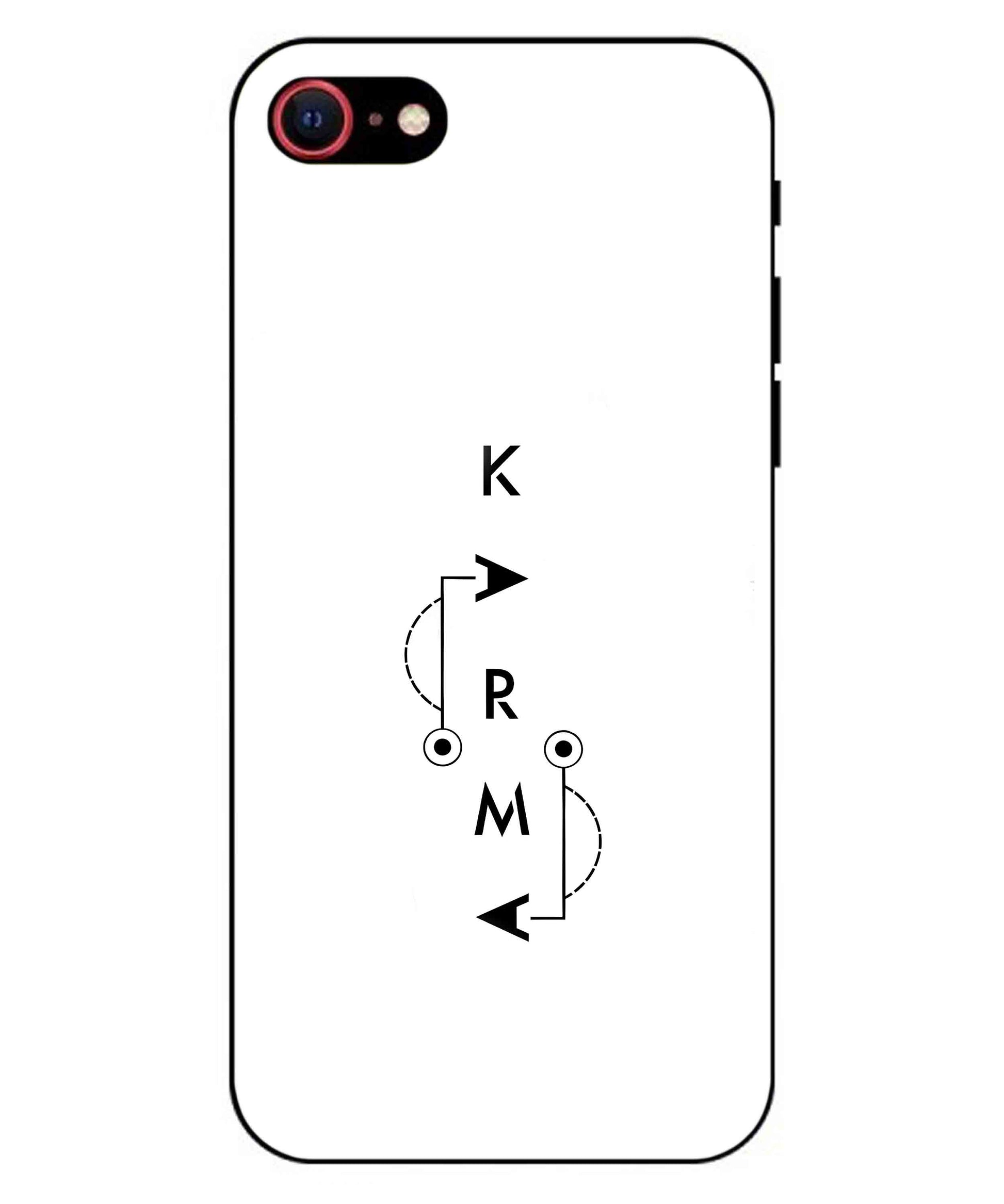 Karma Aesthetic Metal Back Cover Phone Case for iPhone 7