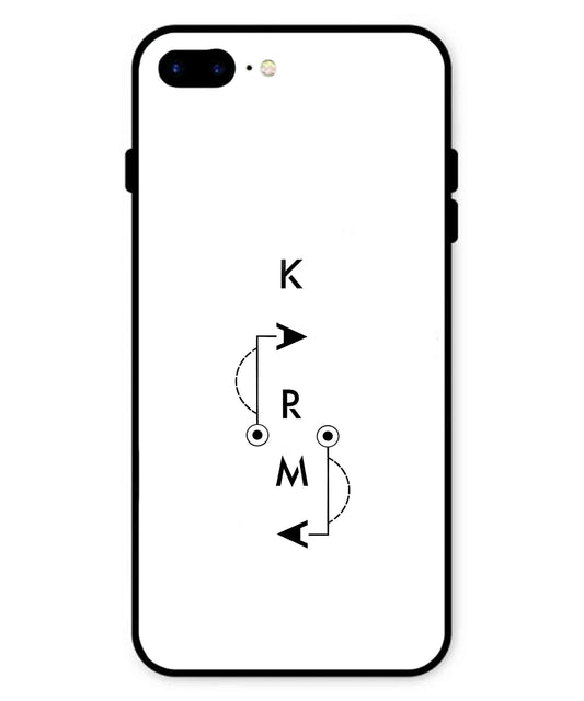 Karma Aesthetic Metal Back Cover Phone Case for iPhone 8 Plus