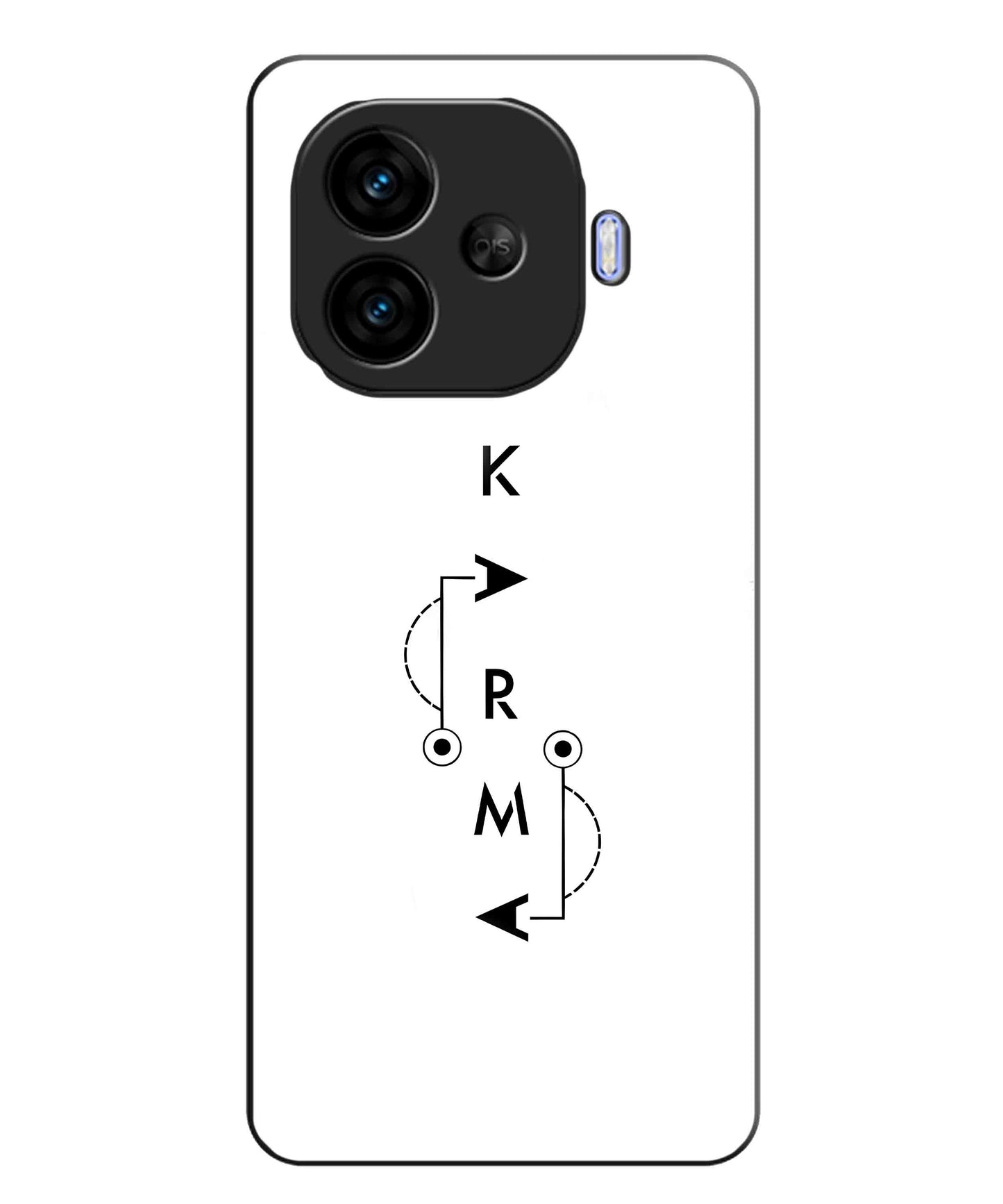 Karma Aesthetic Metal Back Cover Phone Case for iQOO Neo 10r