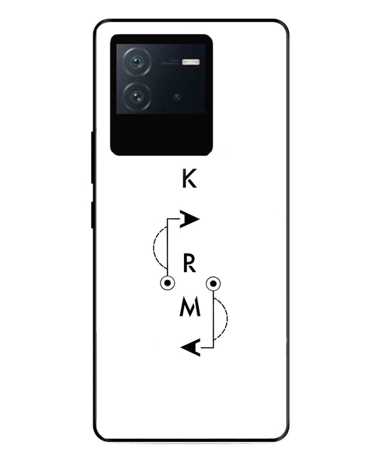 Karma Aesthetic Metal Back Cover Phone Case for iQOO Neo 6