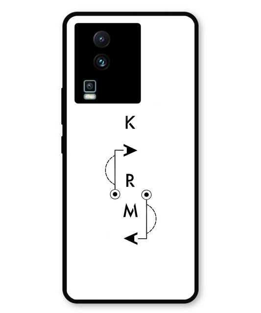 Karma Aesthetic Metal Back Cover Phone Case for iQOO Neo 7