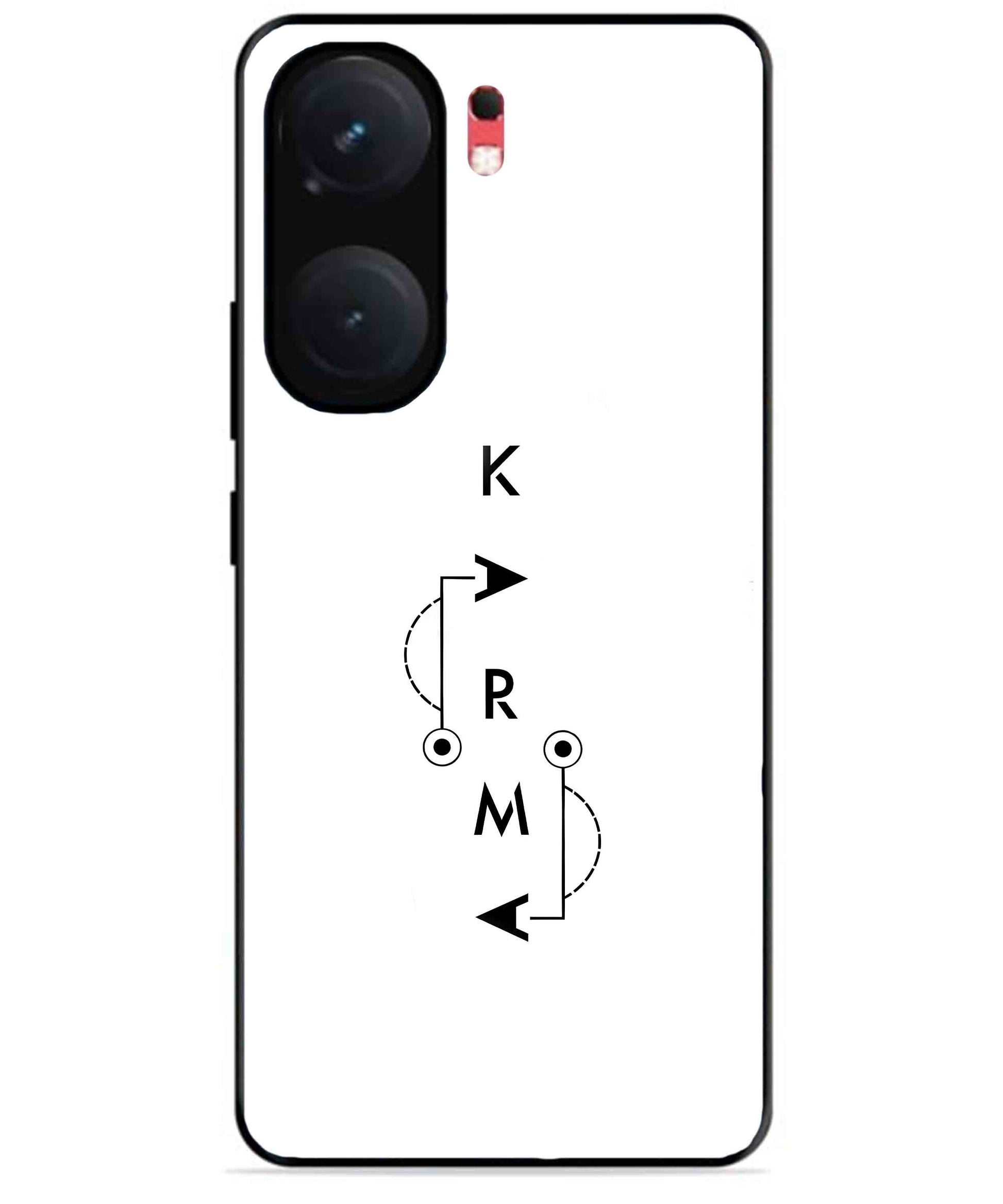 Karma Aesthetic Metal Back Cover Phone Case for iQOO Neo 9 Pro