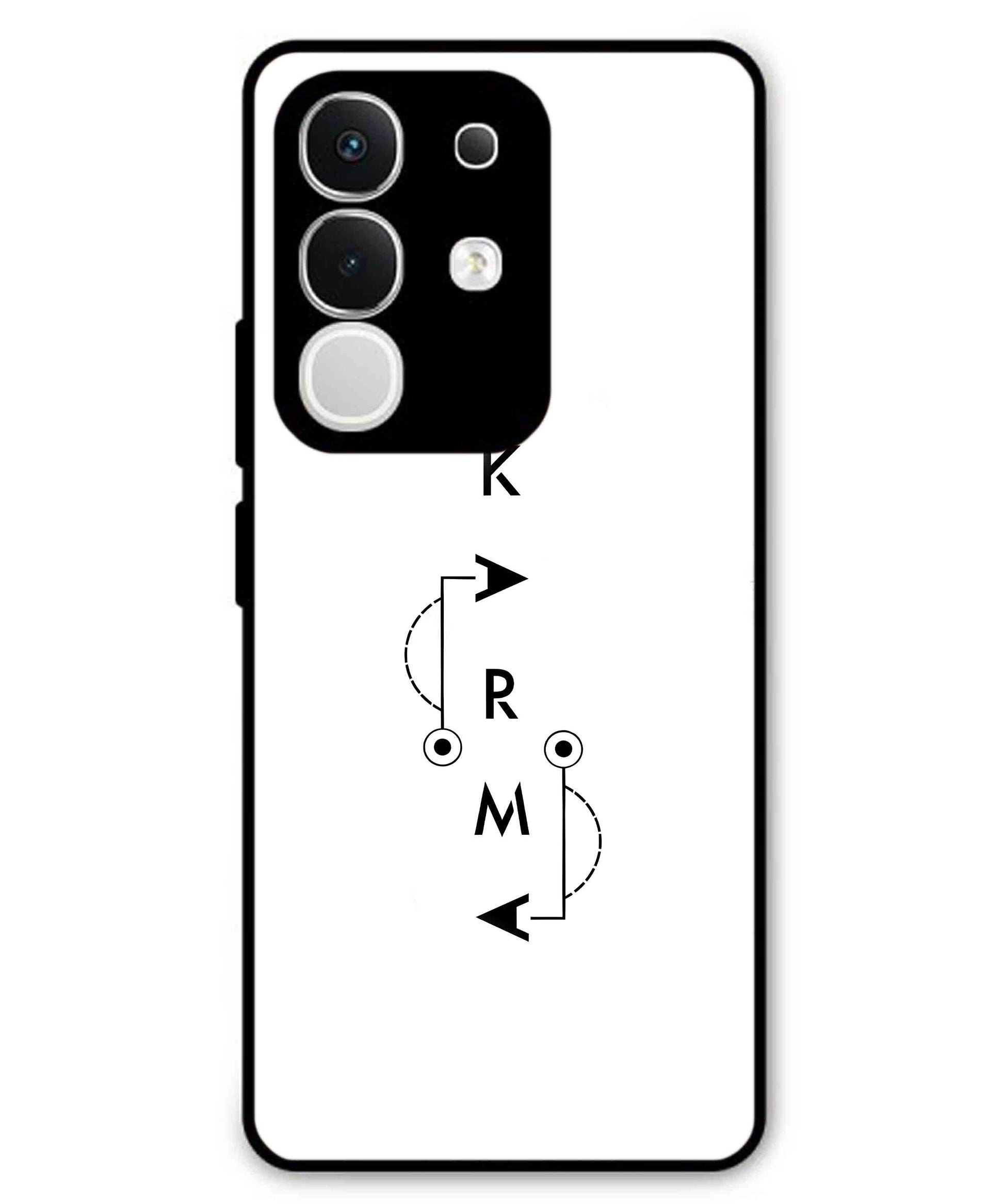Karma Aesthetic Metal Back Cover Phone Case for iQOO Z10x