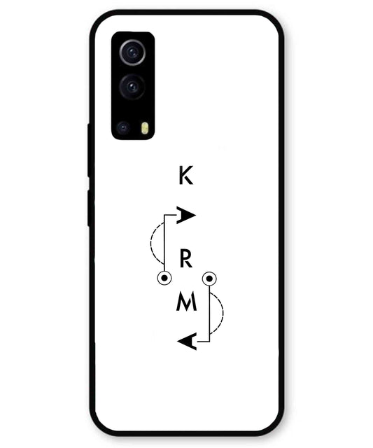 Karma Aesthetic Metal Back Cover Phone Case for iQOO Z3