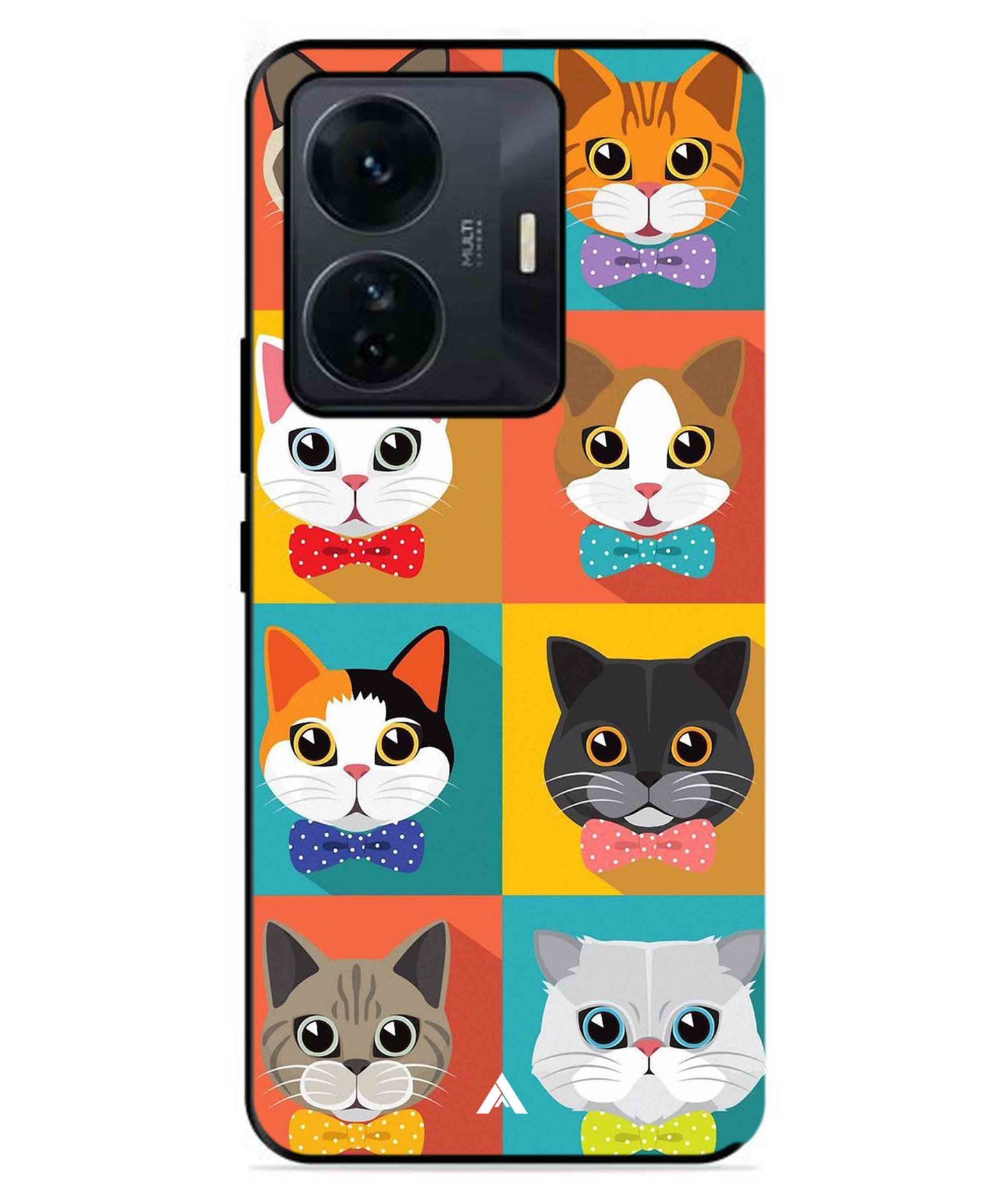 Kitties Metal Back Cover Phone Case for IQOO Z6 Pro