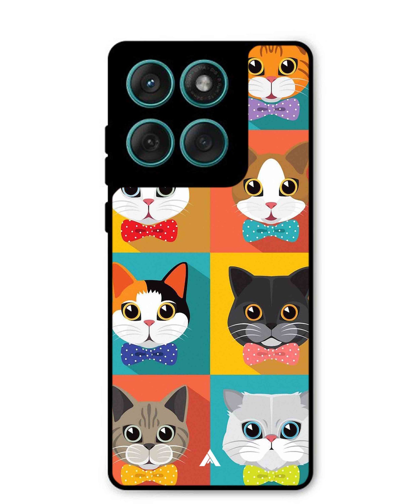 Kitties Metal Back Cover Phone Case for Moto Edge 60 Fusion