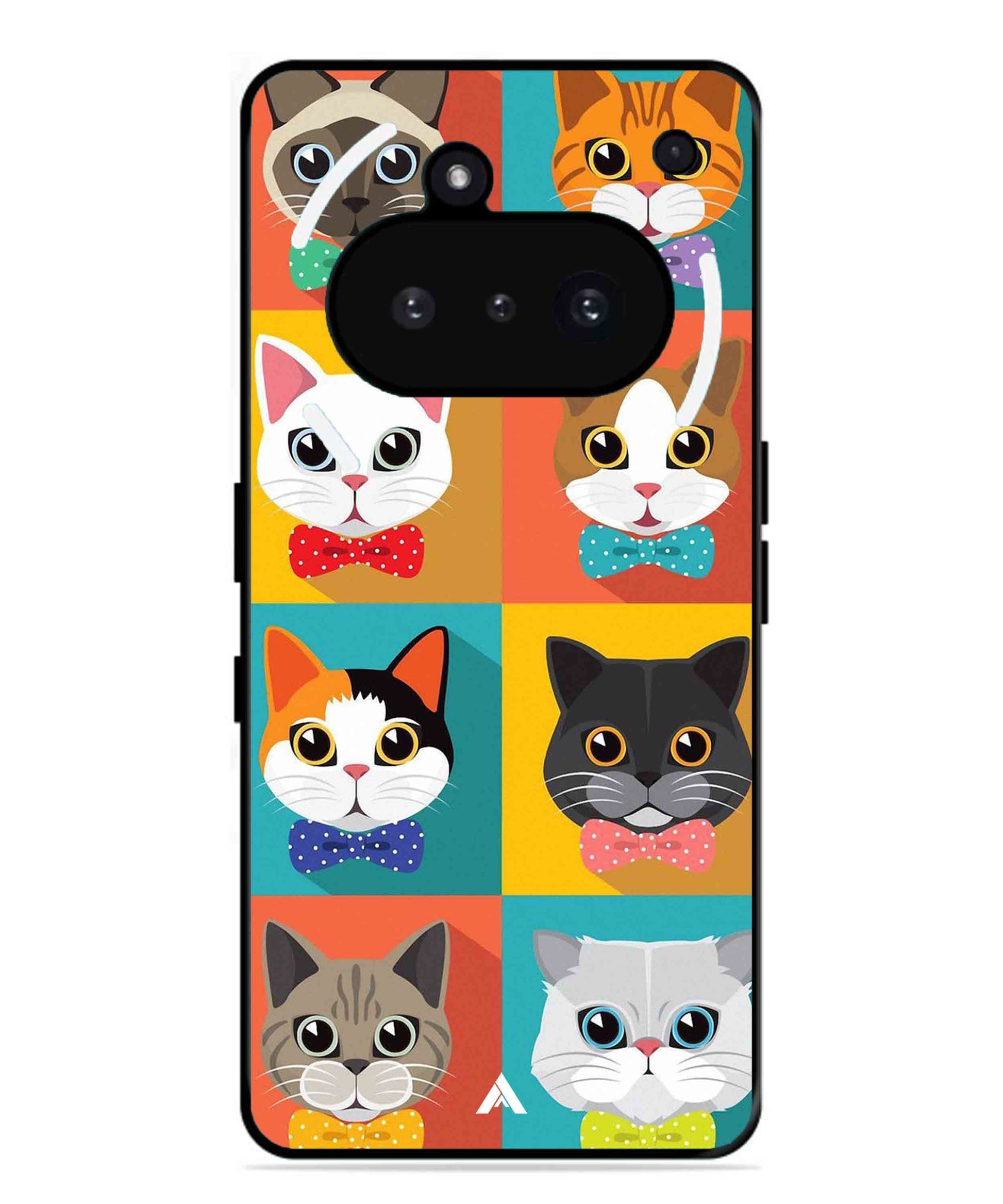 Kitties Metal Back Cover Phone Case for Nothing Phone 3a