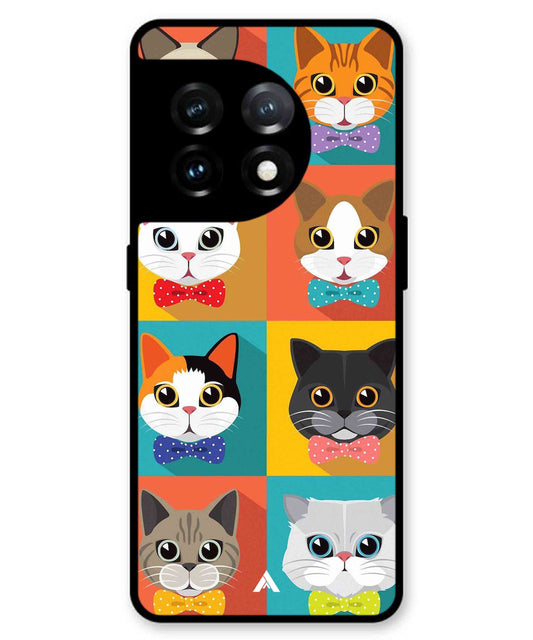 Kitties Metal Back Cover Phone Case for Oneplus 11
