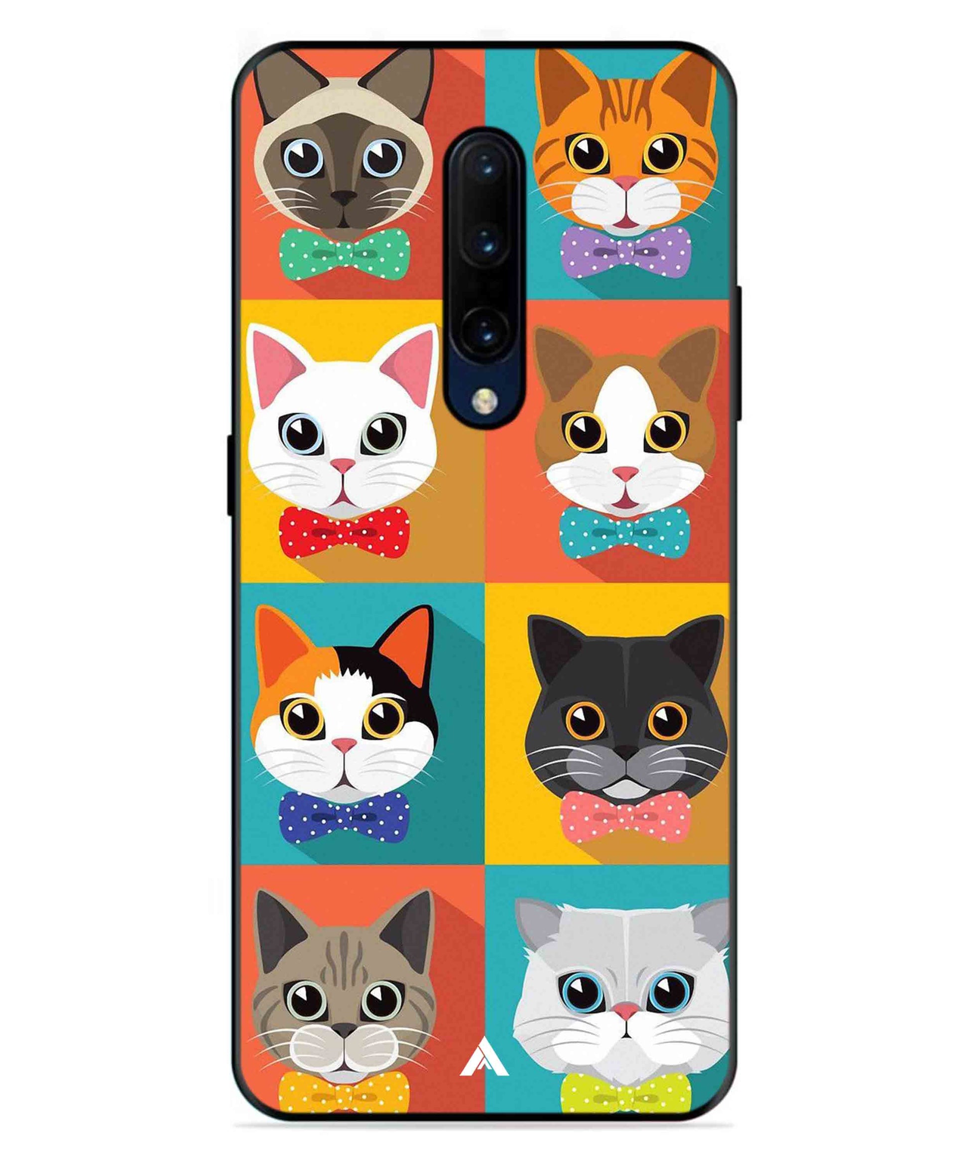 Kitties Metal Back Cover Phone Case for Oneplus 7 Pro