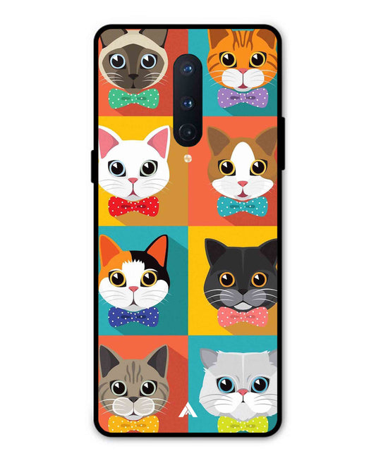 Kitties Metal Back Cover Phone Case for Oneplus 8