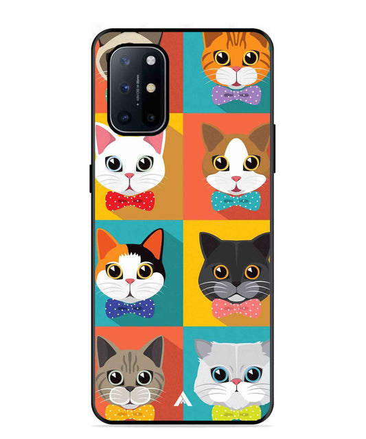Kitties Metal Back Cover Phone Case for Oneplus 8T