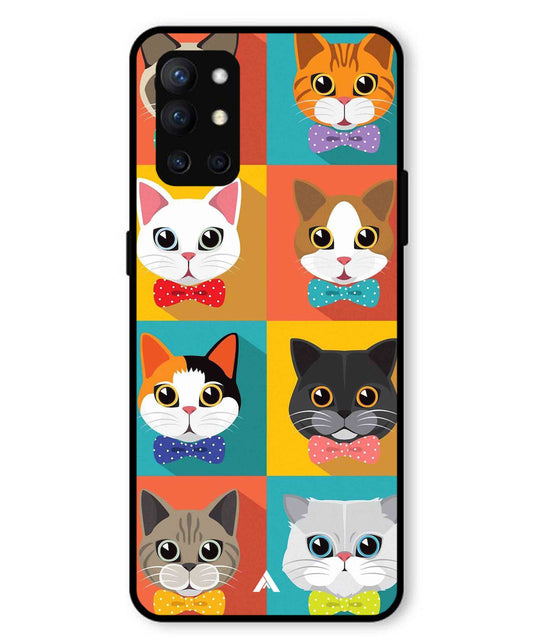 Kitties Metal Back Cover Phone Case for Oneplus 9R