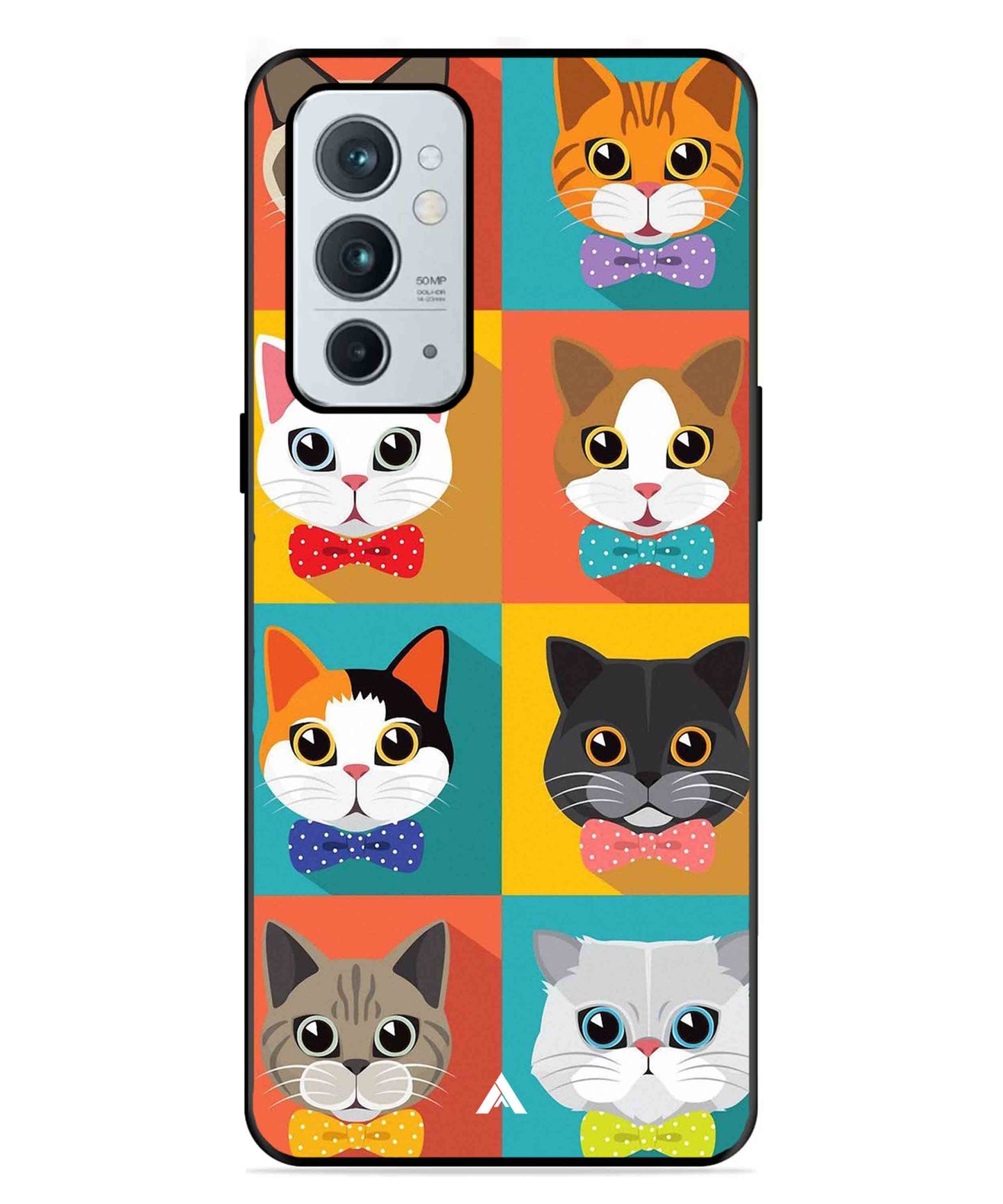 Kitties Metal Back Cover Phone Case for Oneplus 9RT