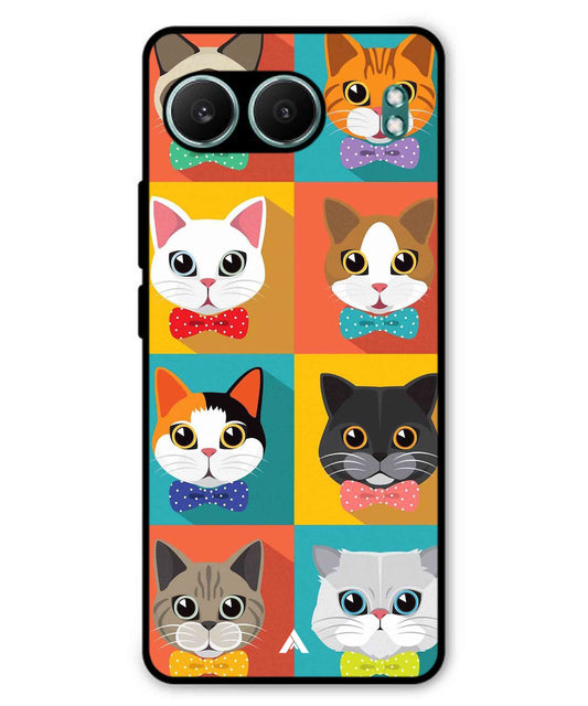 Kitties Metal Back Cover Phone Case for Oneplus Nord 4