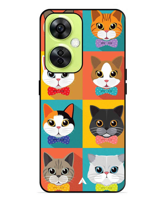 Kitties Metal Back Cover Phone Case for Oneplus Nord CE 3 Lite