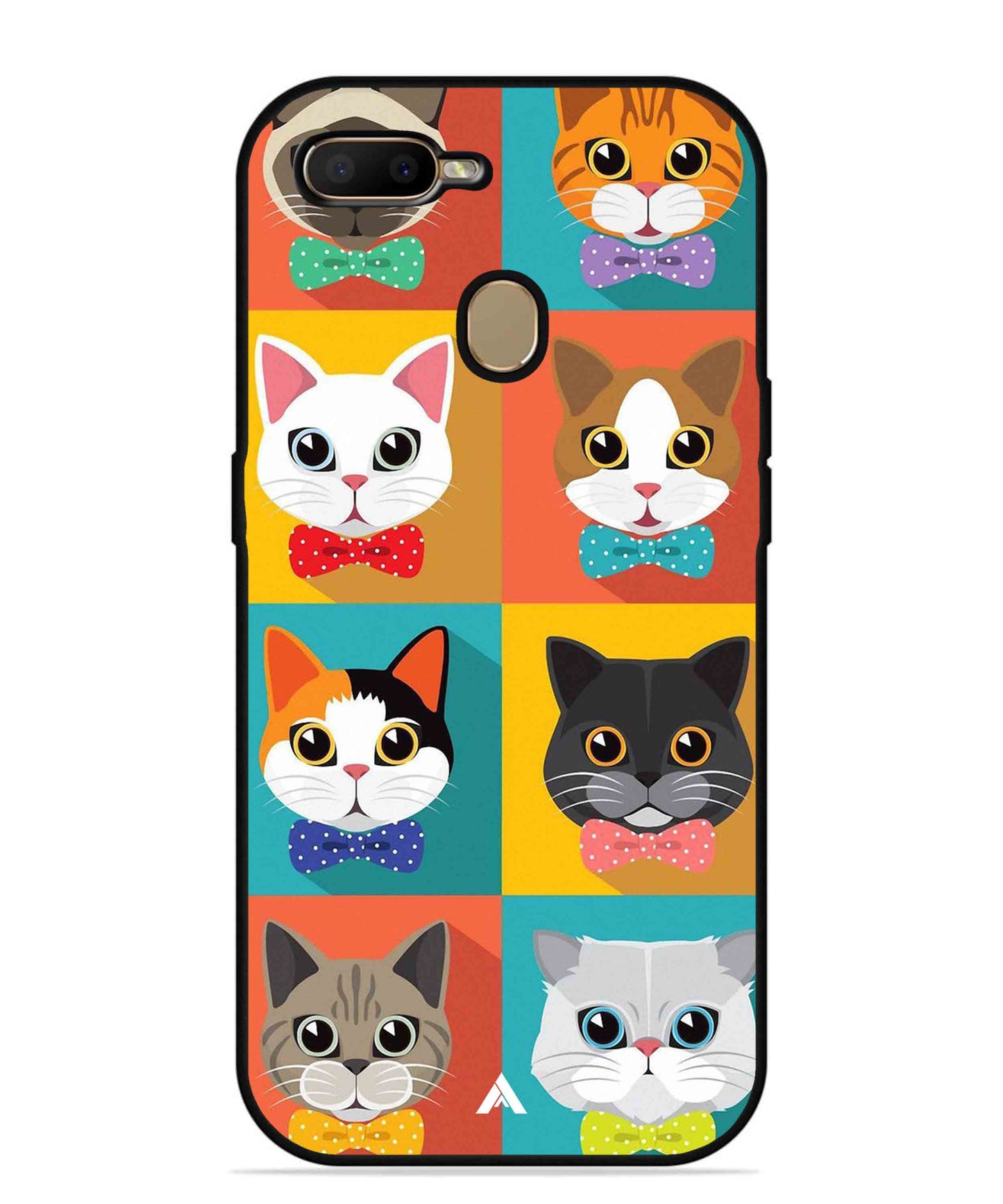 Kitties Metal Back Cover Phone Case for Oppo A11K