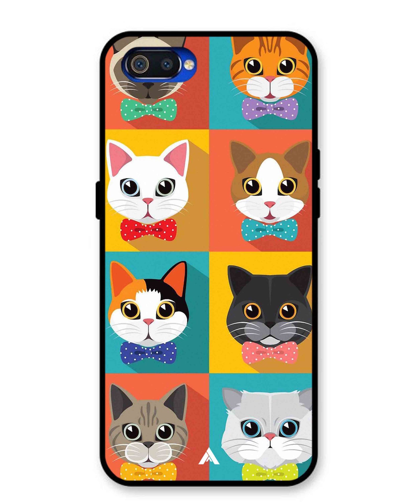 Kitties Metal Back Cover Phone Case for Oppo A1K