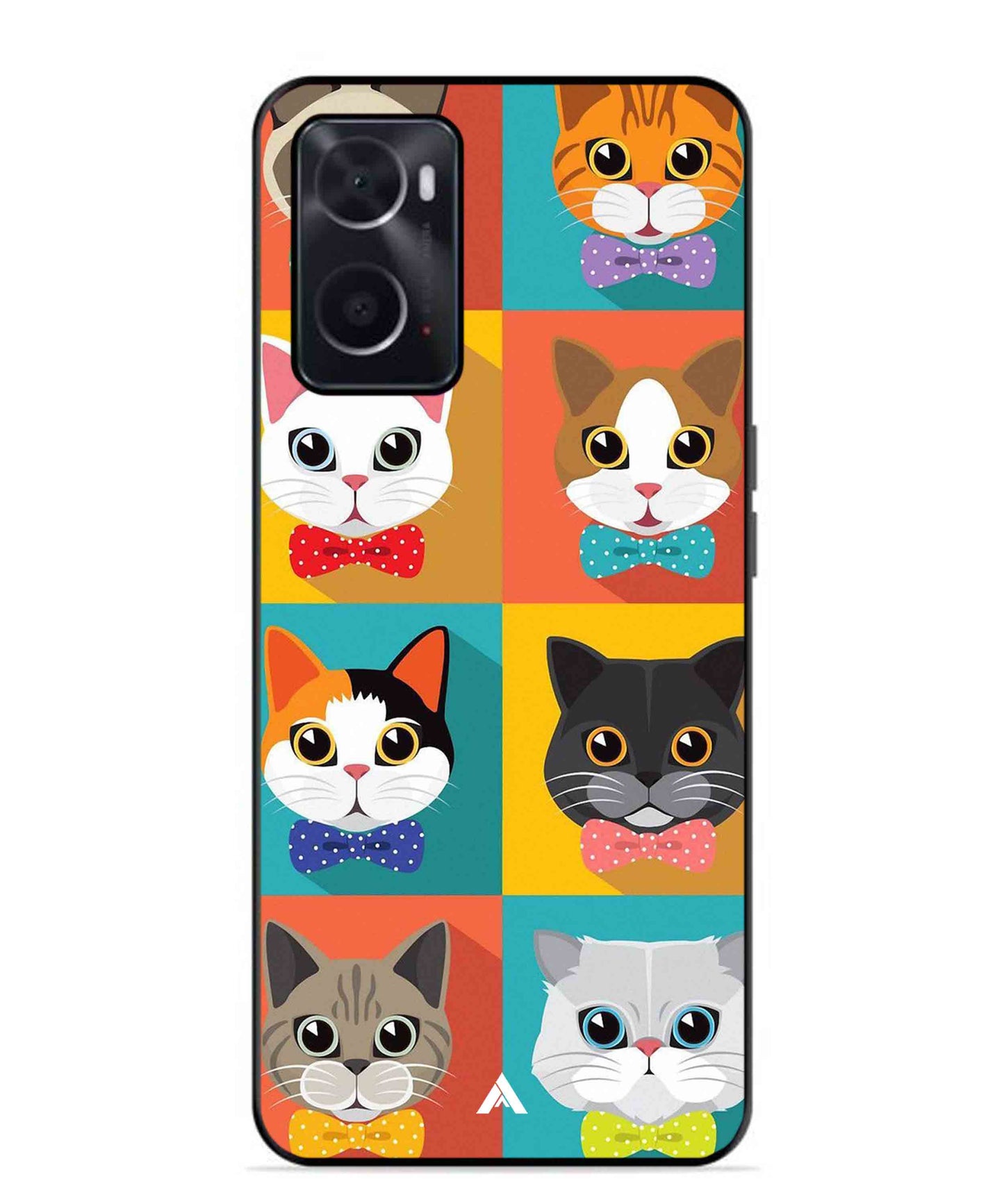 Kitties Metal Back Cover Phone Case for Oppo A36
