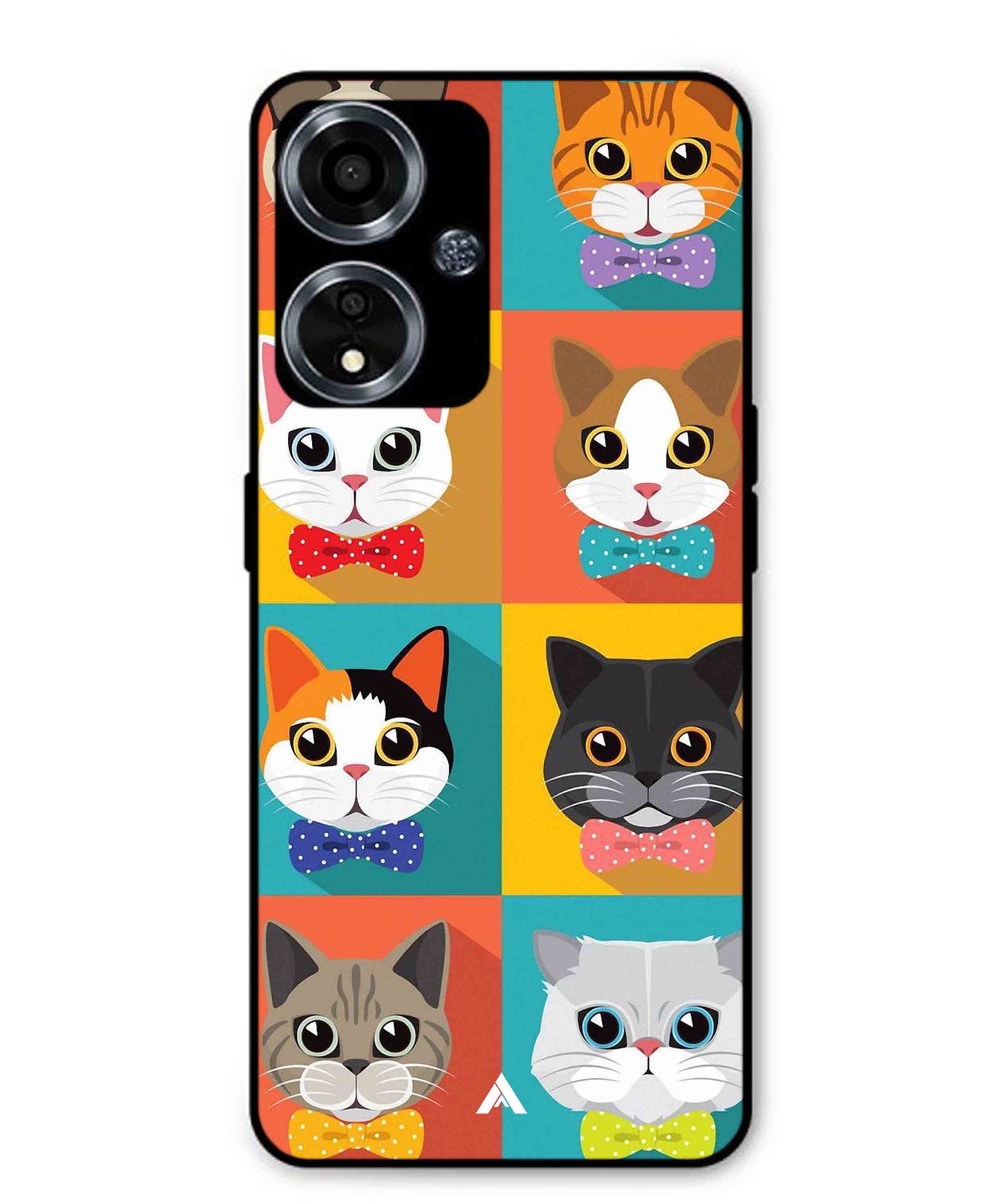 Kitties Metal Back Cover Phone Case for Oppo A59