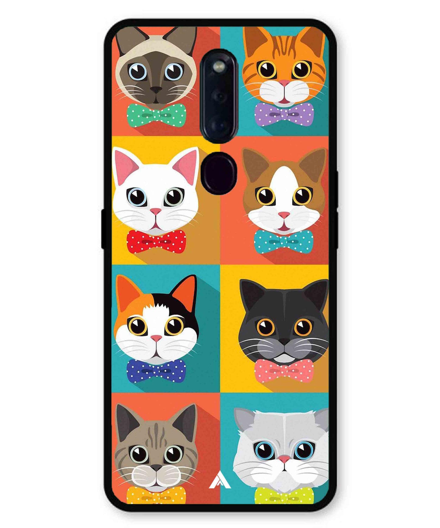 Kitties Metal Back Cover Phone Case for Oppo F11 Pro