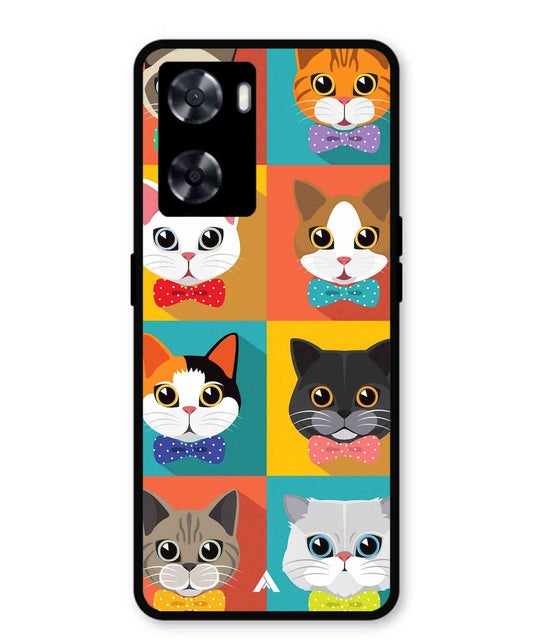 Kitties Metal Back Cover Phone Case for Oppo K10