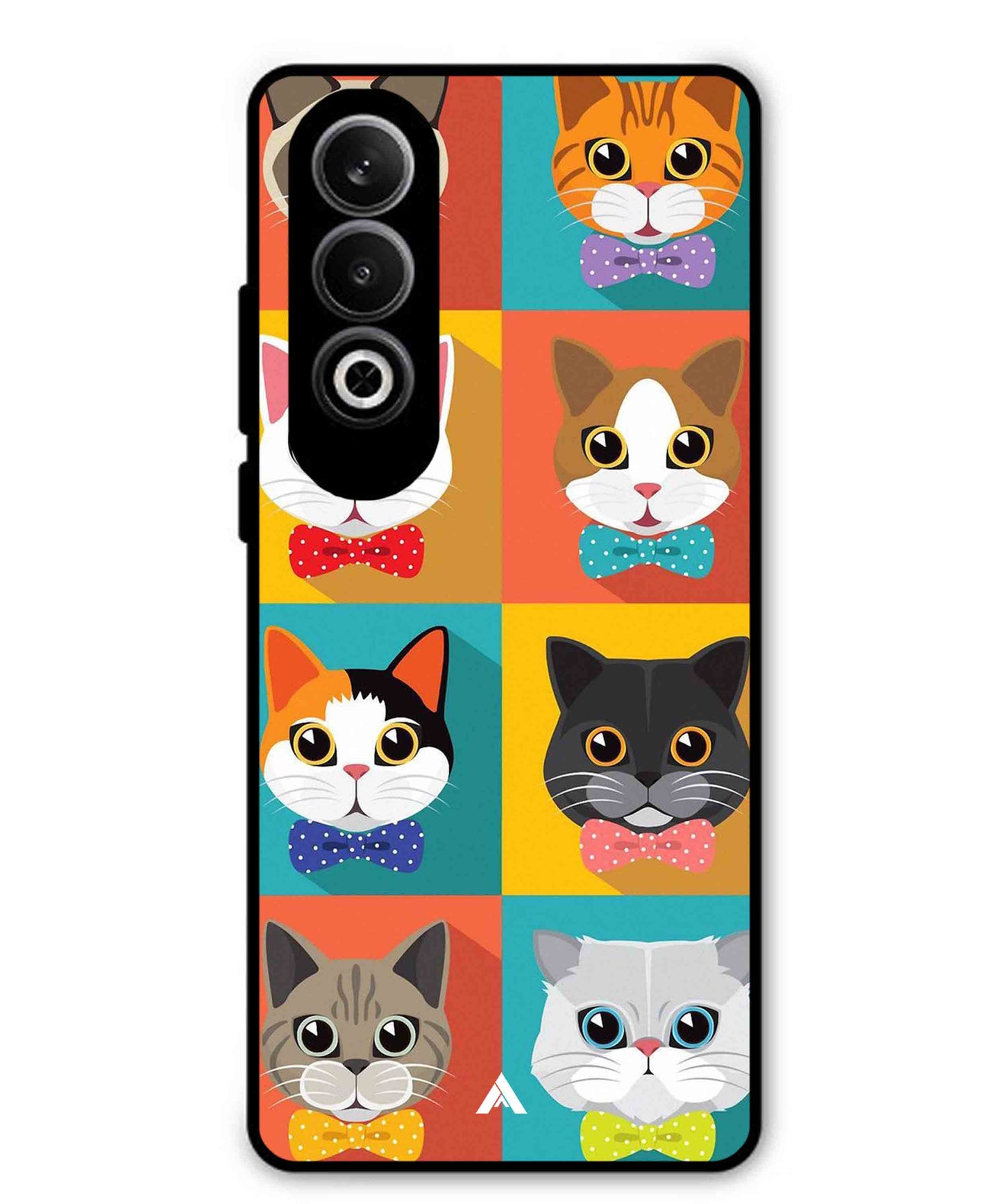 Kitties Metal Back Cover Phone Case for Oppo K12