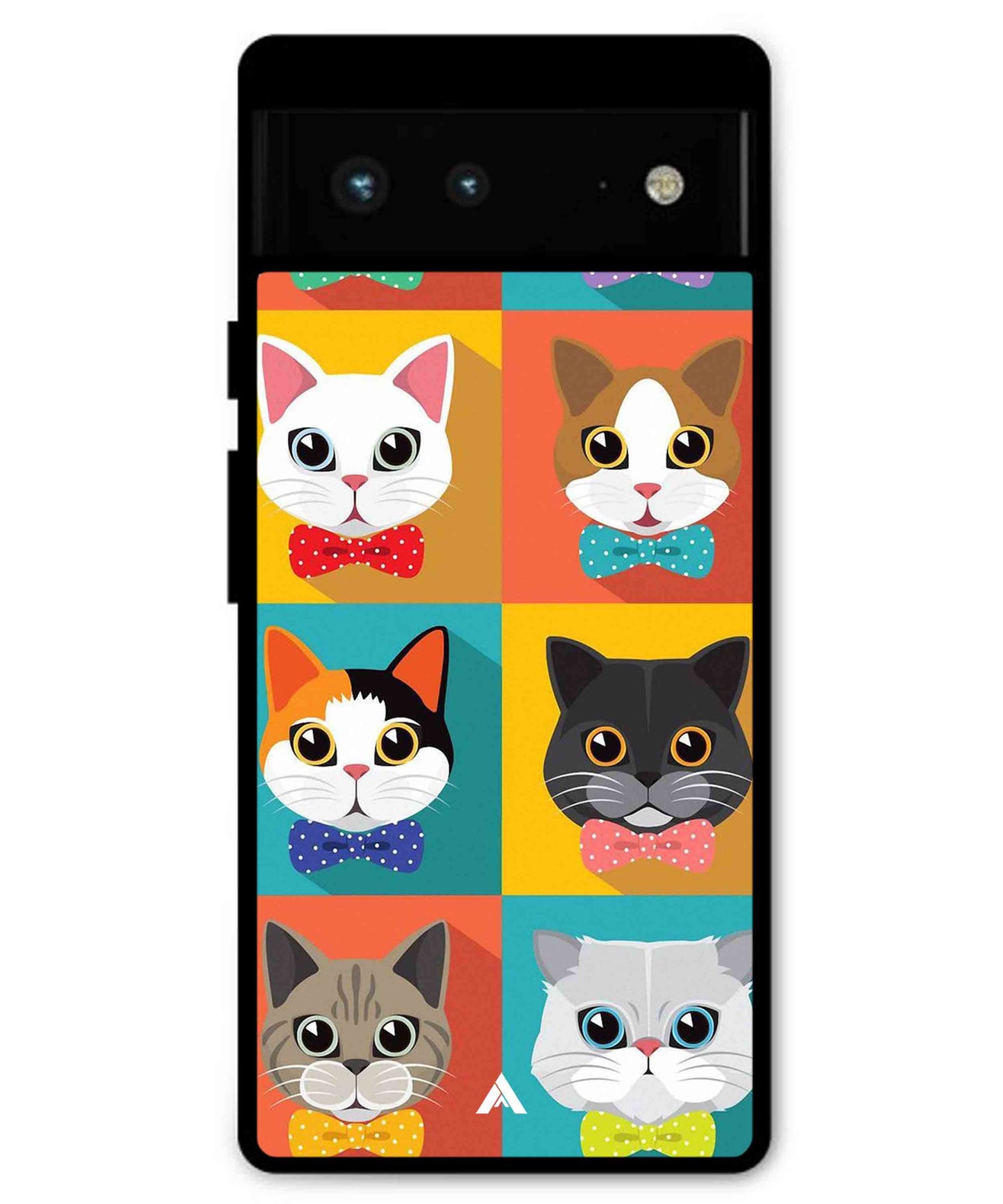 Kitties Metal Back Cover Phone Case for Pixel 6 Pro