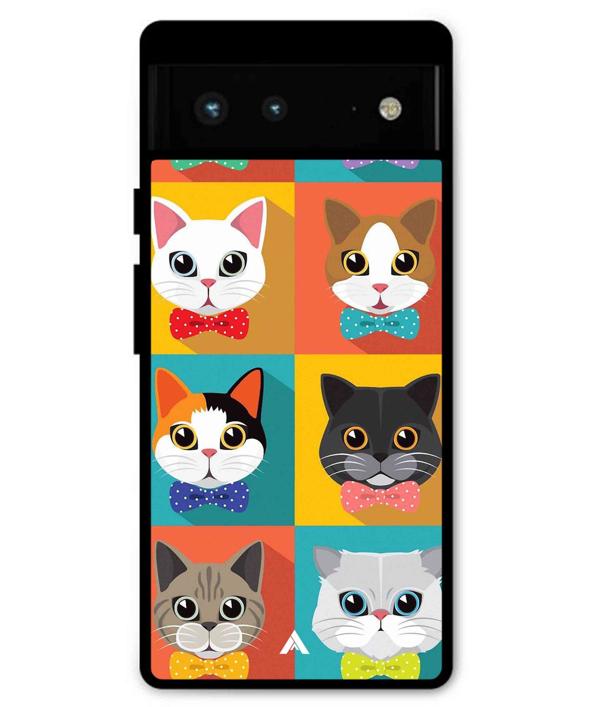 Kitties Metal Back Cover Phone Case for Pixel 6 Pro