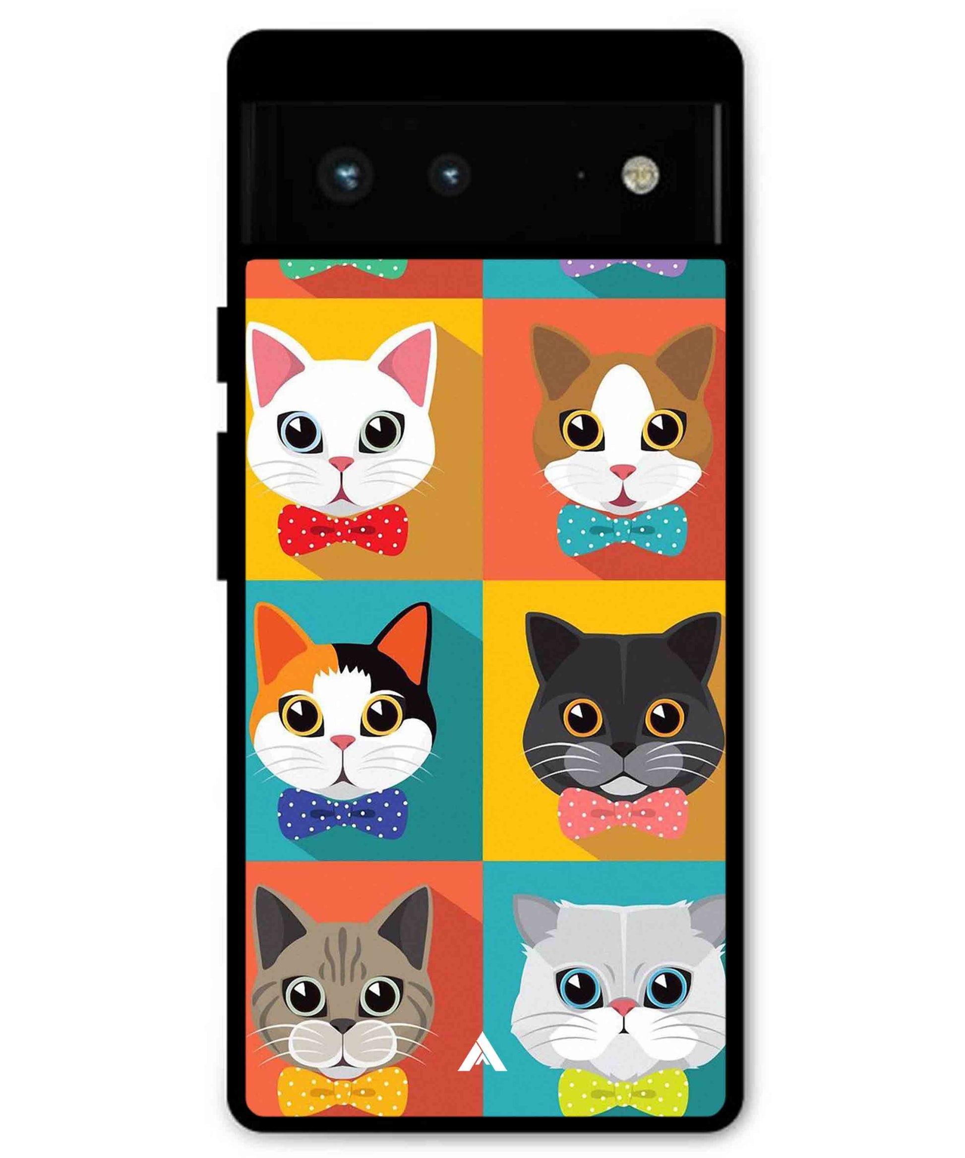 Kitties Metal Back Cover Phone Case for Pixel 7A
