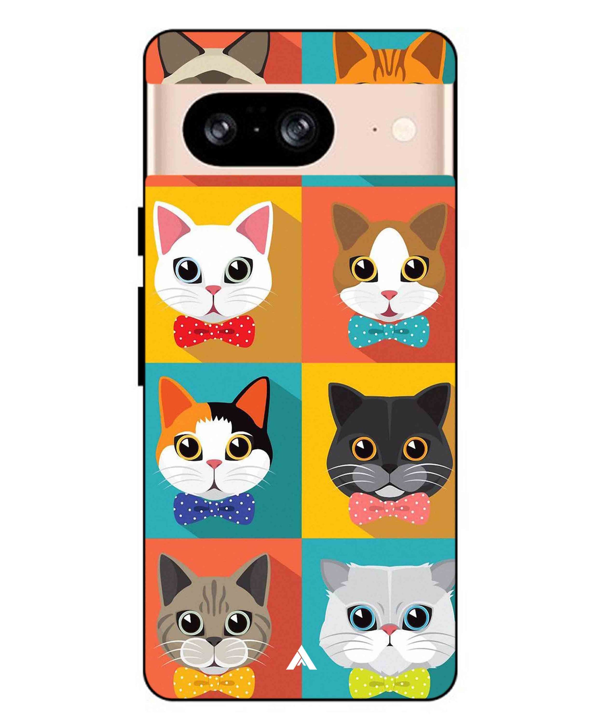 Kitties Metal Back Cover Phone Case for Pixel 8