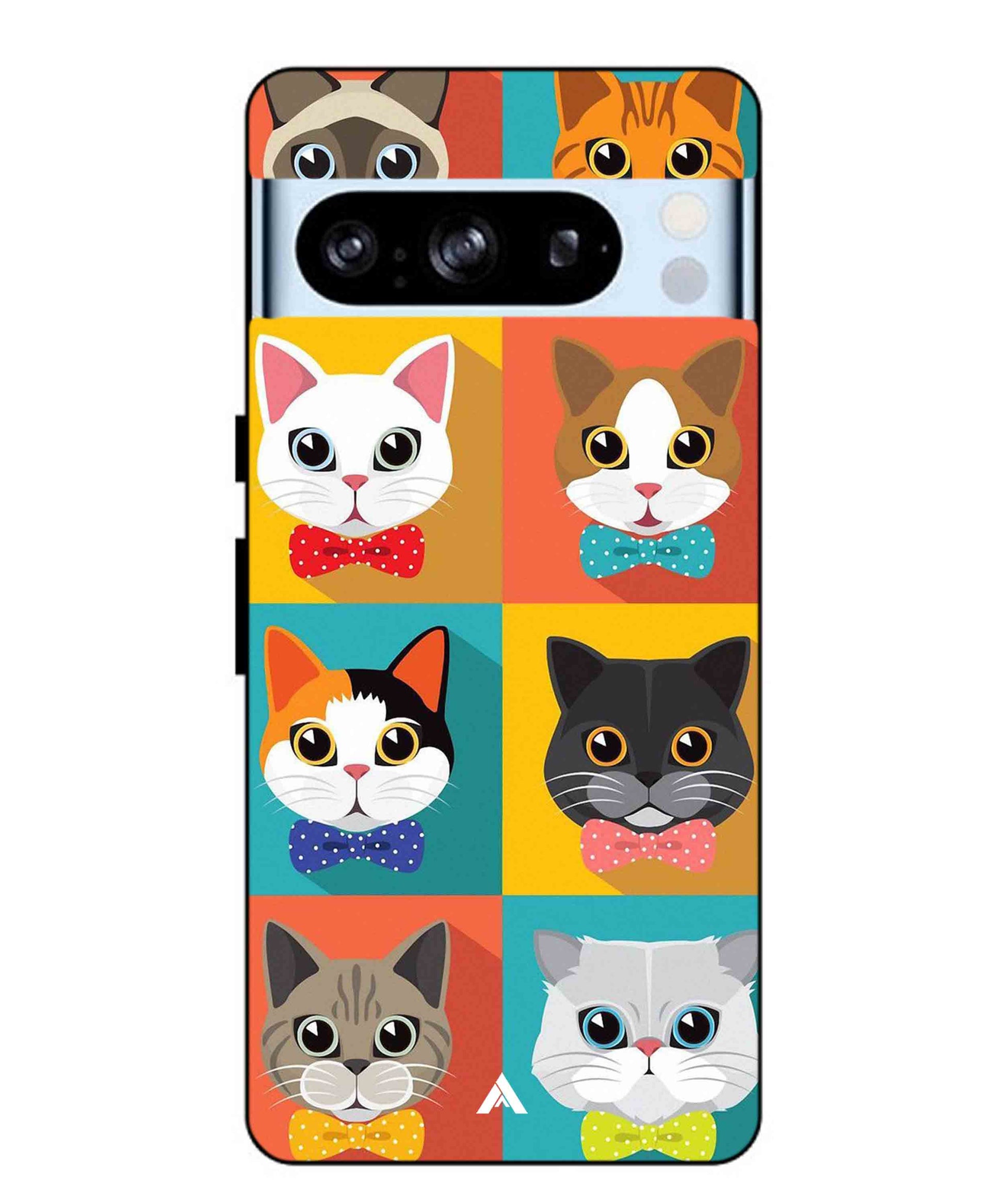 Kitties Metal Back Cover Phone Case for Pixel 8 Pro