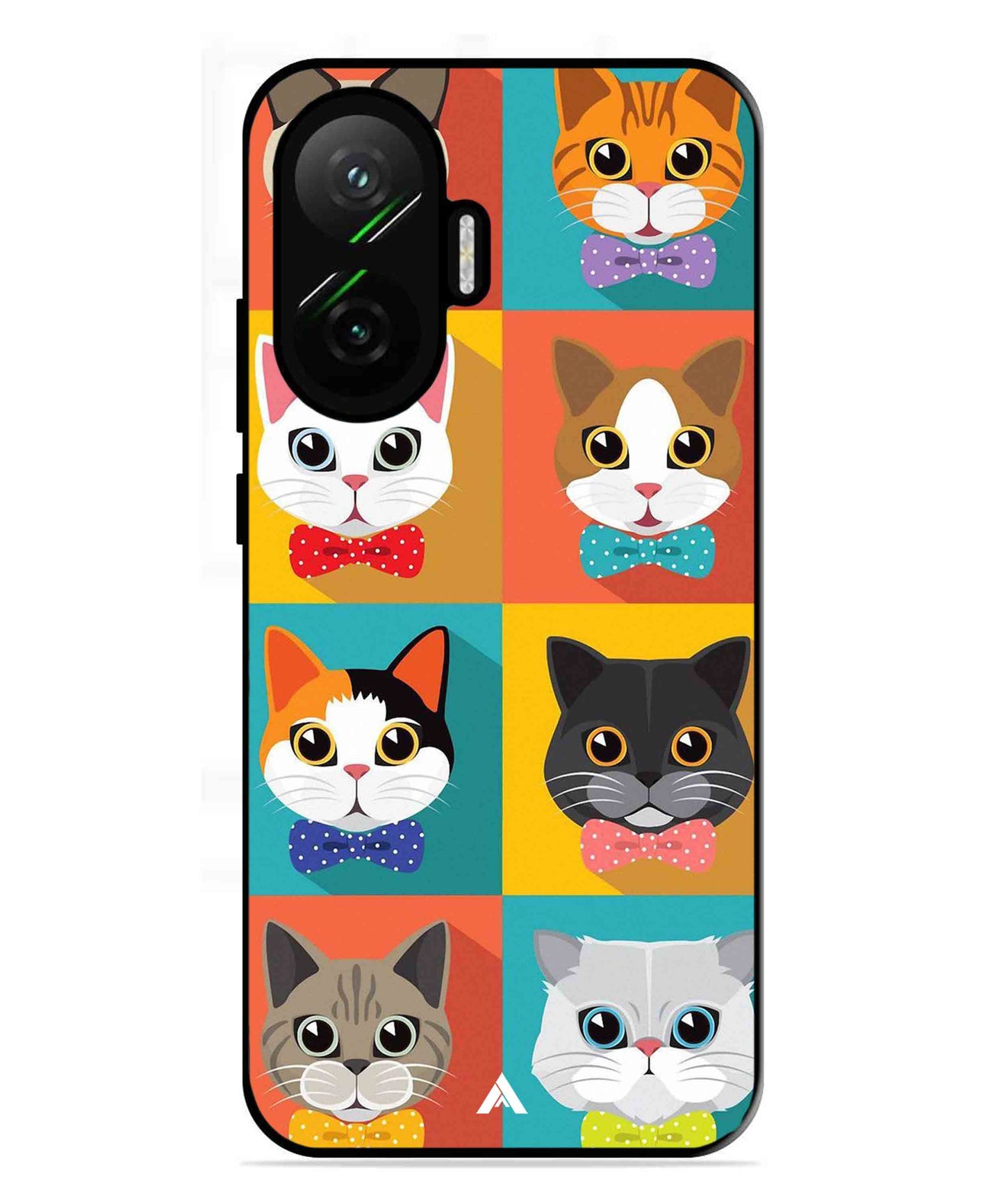 Kitties Metal Back Cover Phone Case for Poco F7