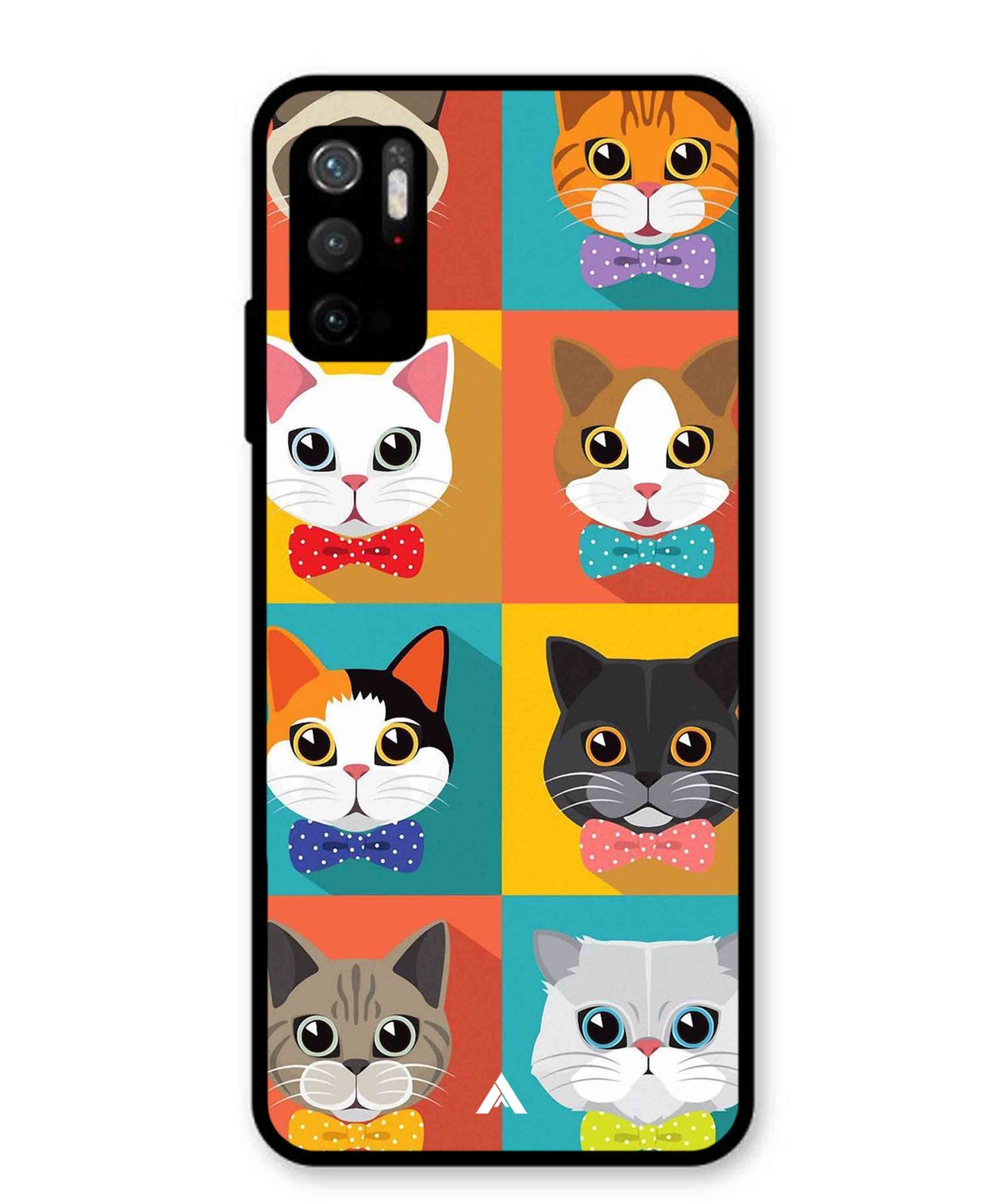 Kitties Metal Back Cover Phone Case for Poco M3 Pro