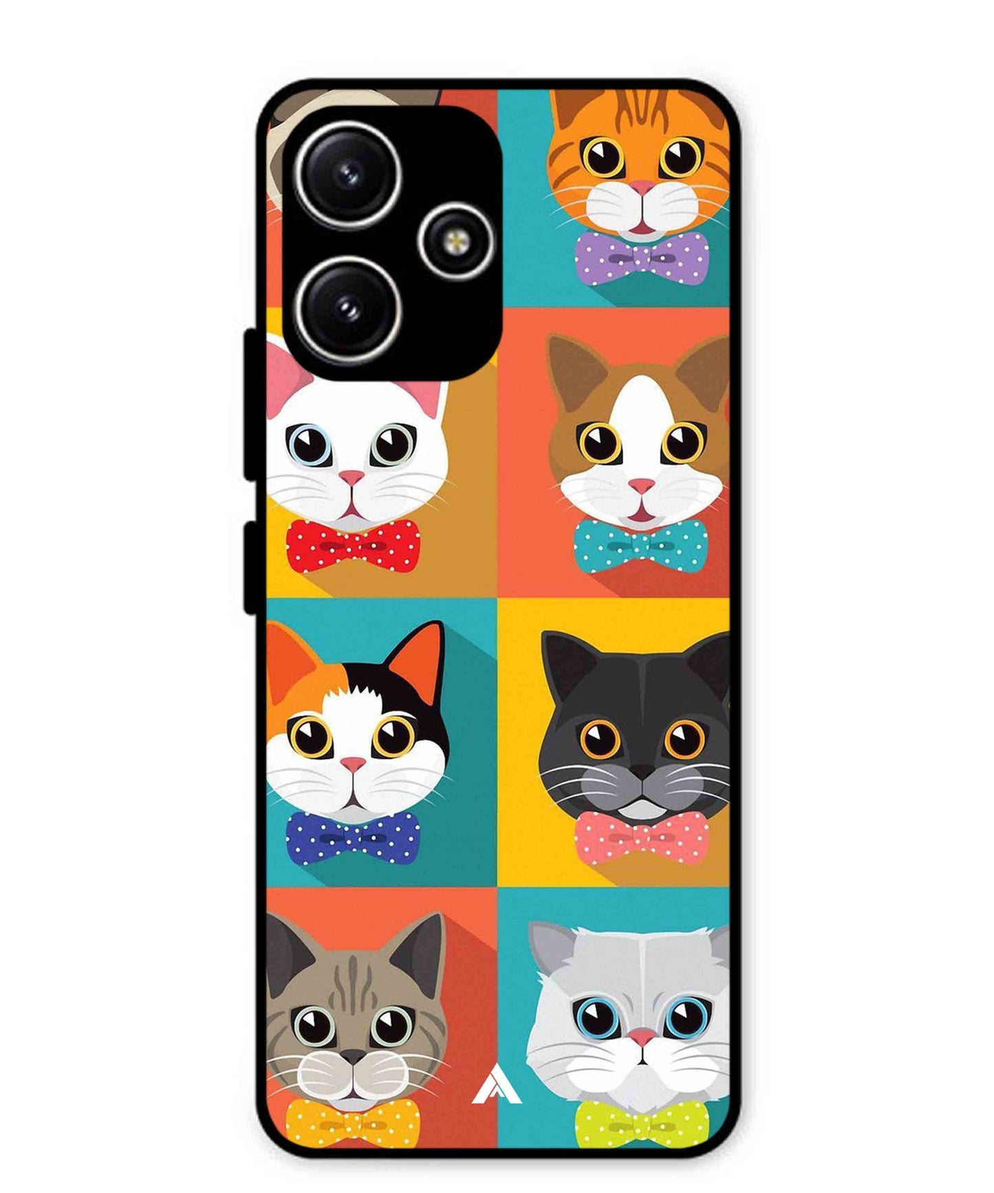 Kitties Metal Back Cover Phone Case for Poco M6 Pro
